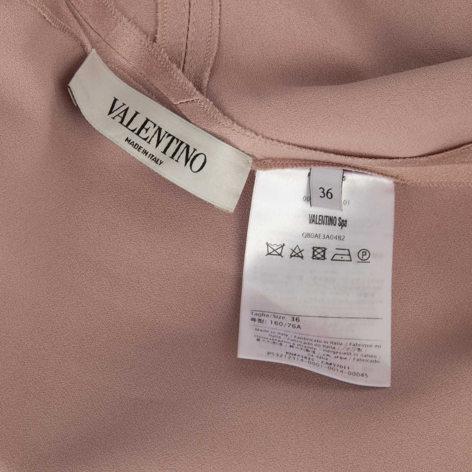 Valentino Pink Wide Sleeves Blouse Size XS / US 0-2 / IT 36-38 - 4 Thumbnail