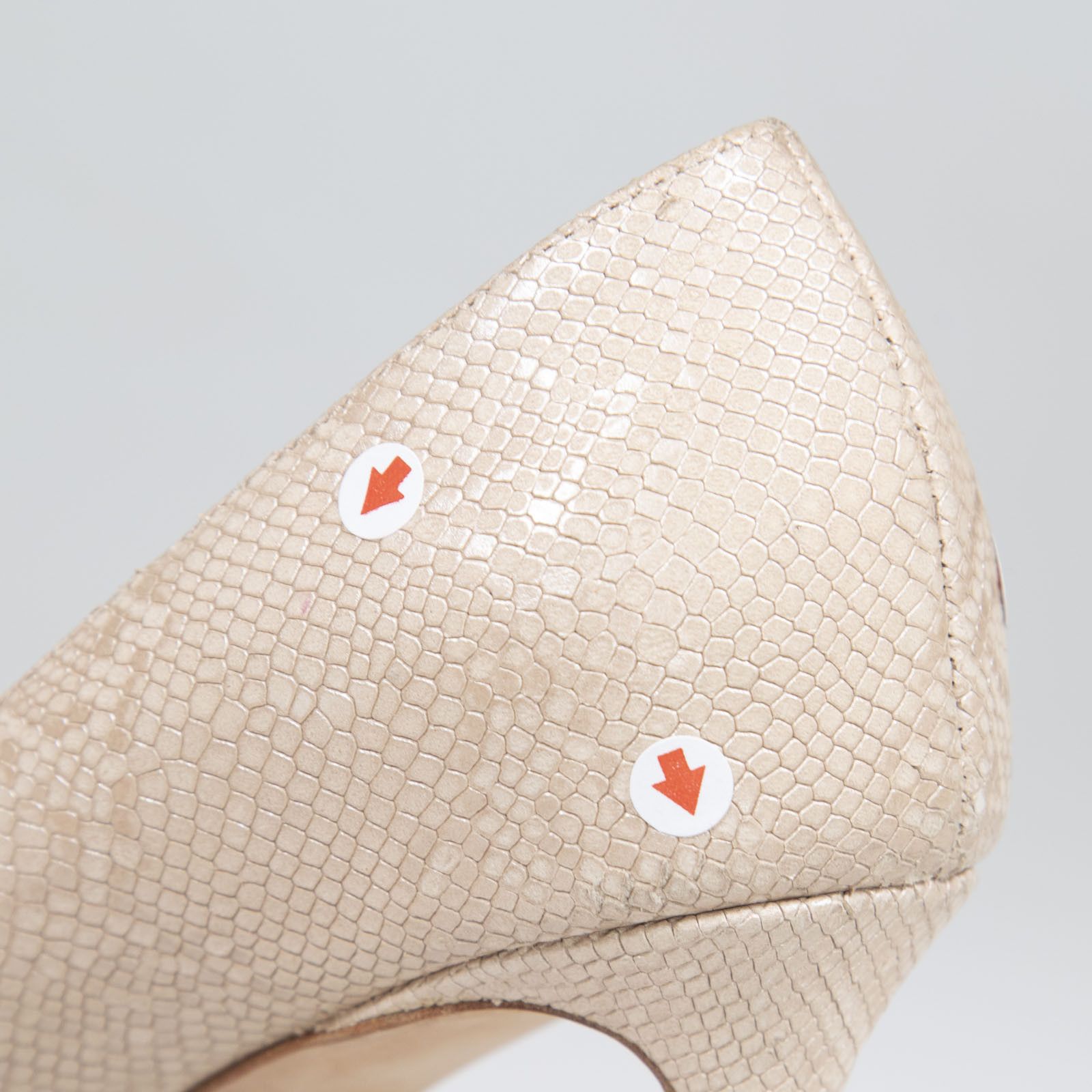 Jimmy Choo Romy 85 Lizard Embossed Pumps Size US 5.5 / IT 35.5 - 6 Thumbnail