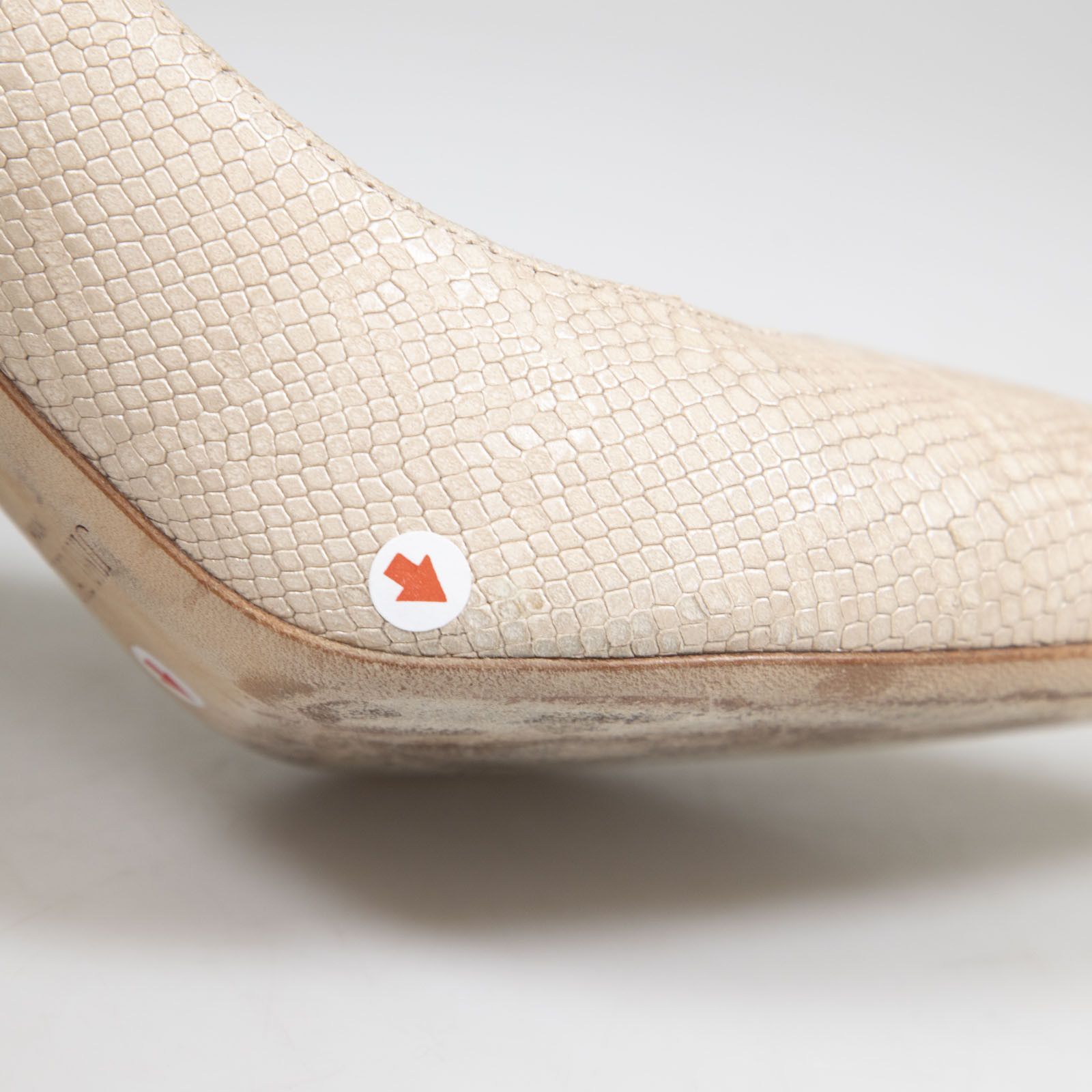 Jimmy Choo Romy 85 Lizard Embossed Pumps Size US 5.5 / IT 35.5 - 18 Thumbnail
