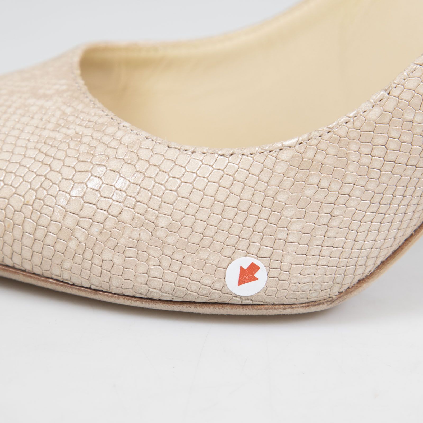 Jimmy Choo Romy 85 Lizard Embossed Pumps Size US 5.5 / IT 35.5 - 8 Thumbnail
