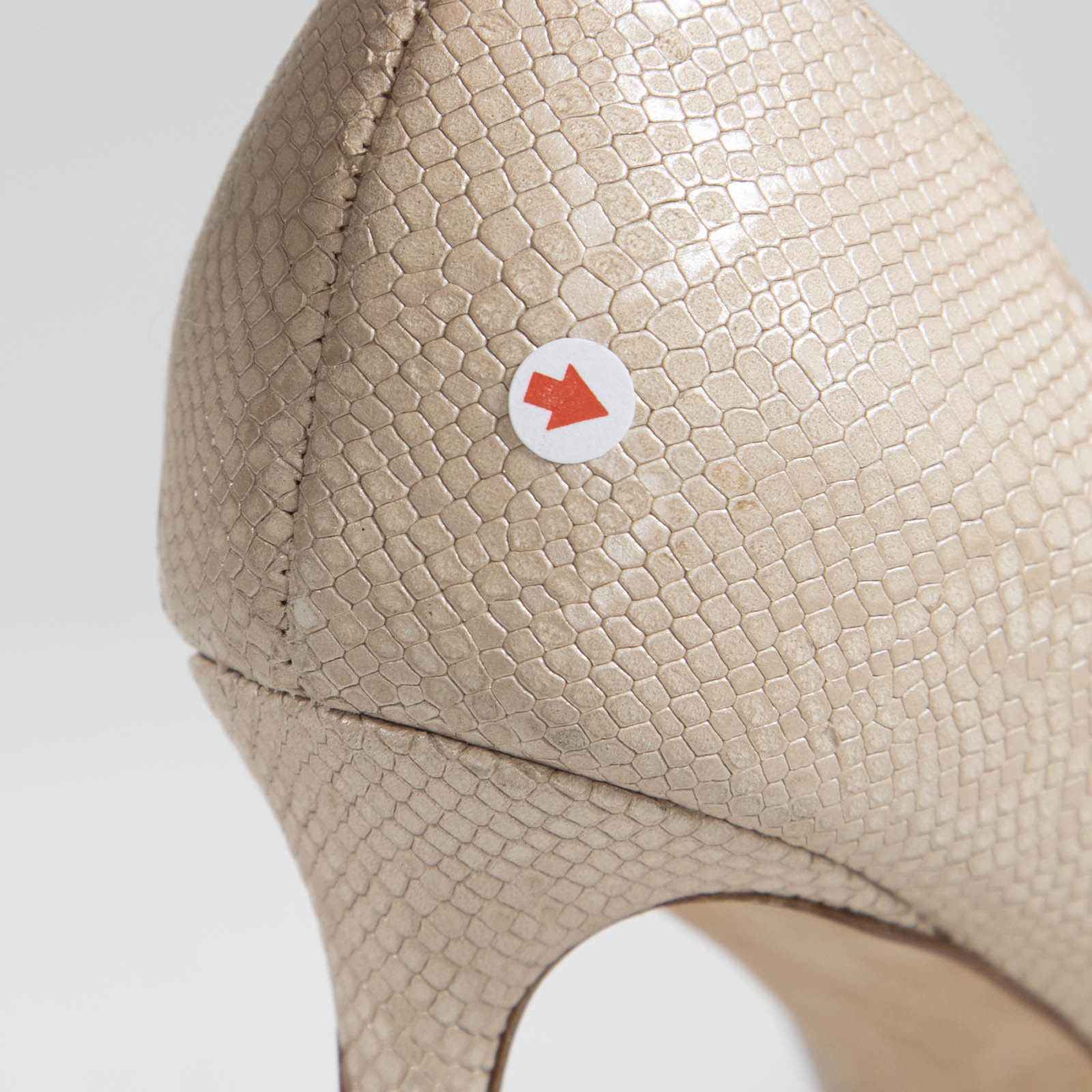 Jimmy Choo Romy 85 Lizard Embossed Pumps Size US 5.5 / IT 35.5 - 17 Thumbnail