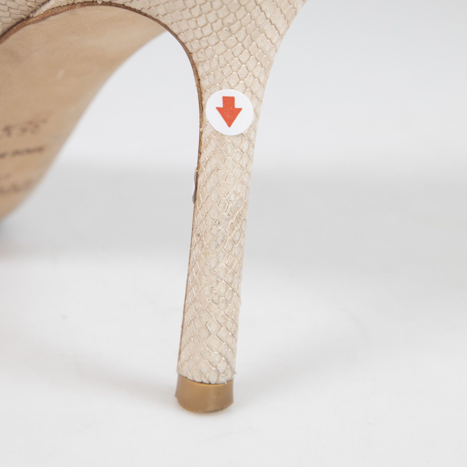 Jimmy Choo Romy 85 Lizard Embossed Pumps Size US 5.5 / IT 35.5 - 16 Thumbnail