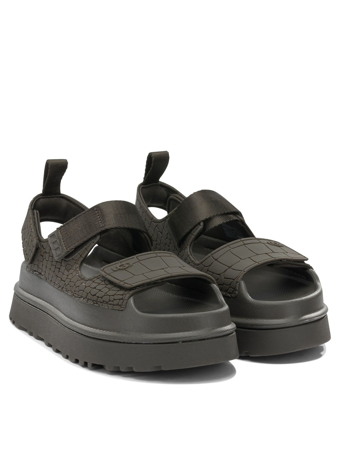 Ugg Goldenglow Embossed Low Sandals Size US 7 / IT 37 - 2 Thumbnail