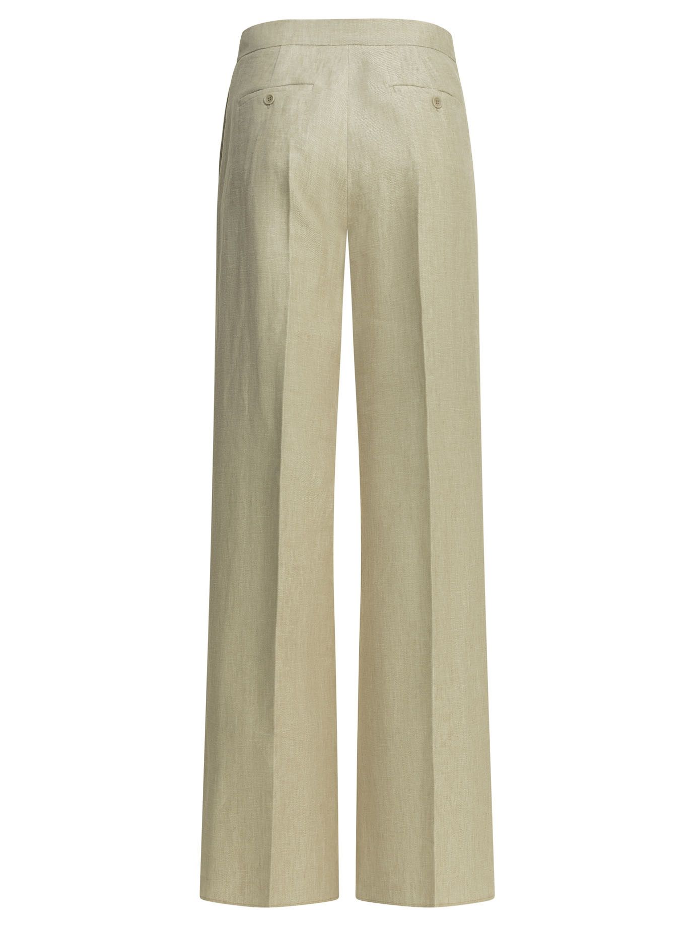 Max Mara Linen Tailored Pants Size 26" / US 2 / IT 38 - 2 Thumbnail