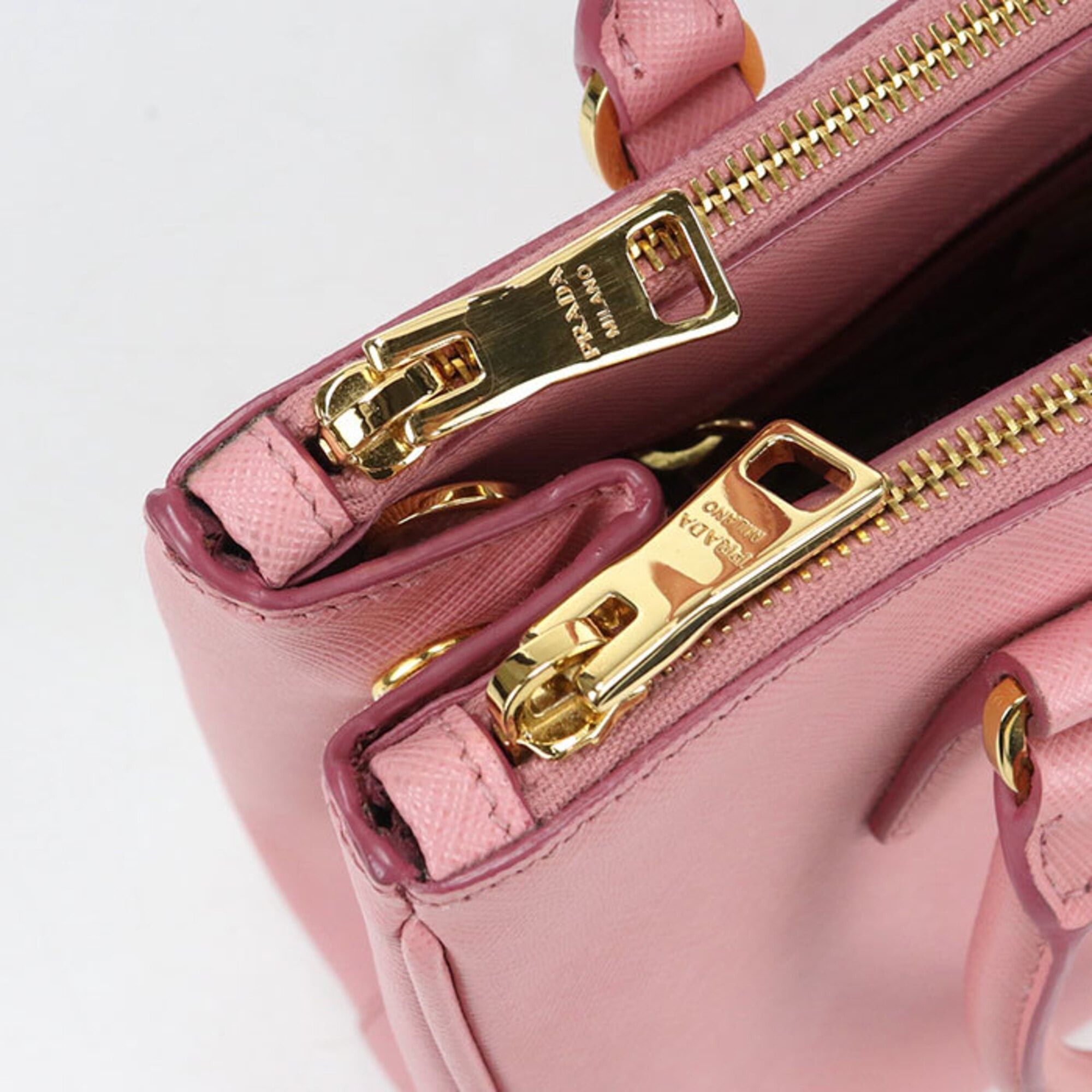 Prada PRADA tote bag, medium size, Galleria, women's, pink. Size ONE SIZE - 5 Thumbnail