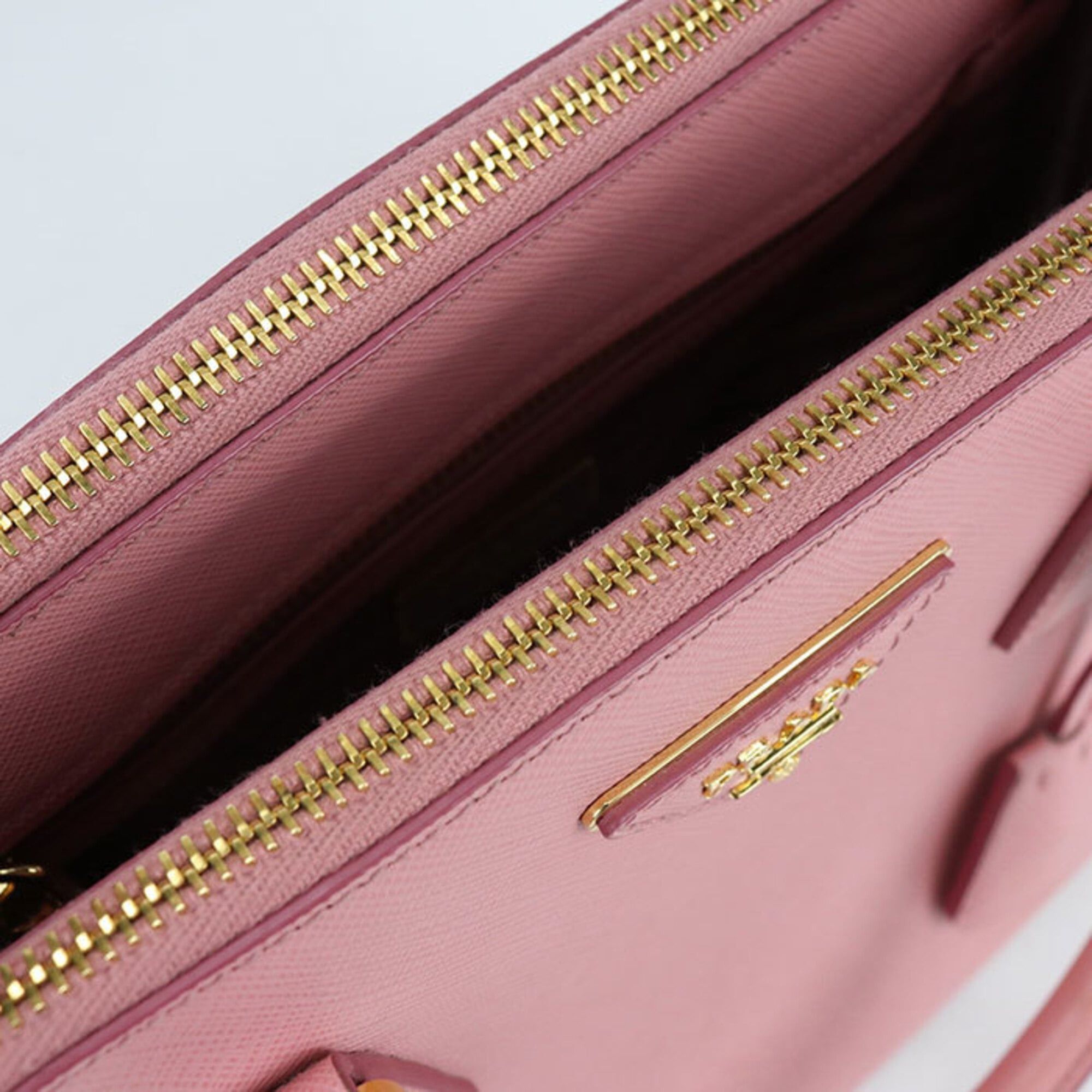 Prada PRADA tote bag, medium size, Galleria, women's, pink. Size ONE SIZE - 7 Thumbnail