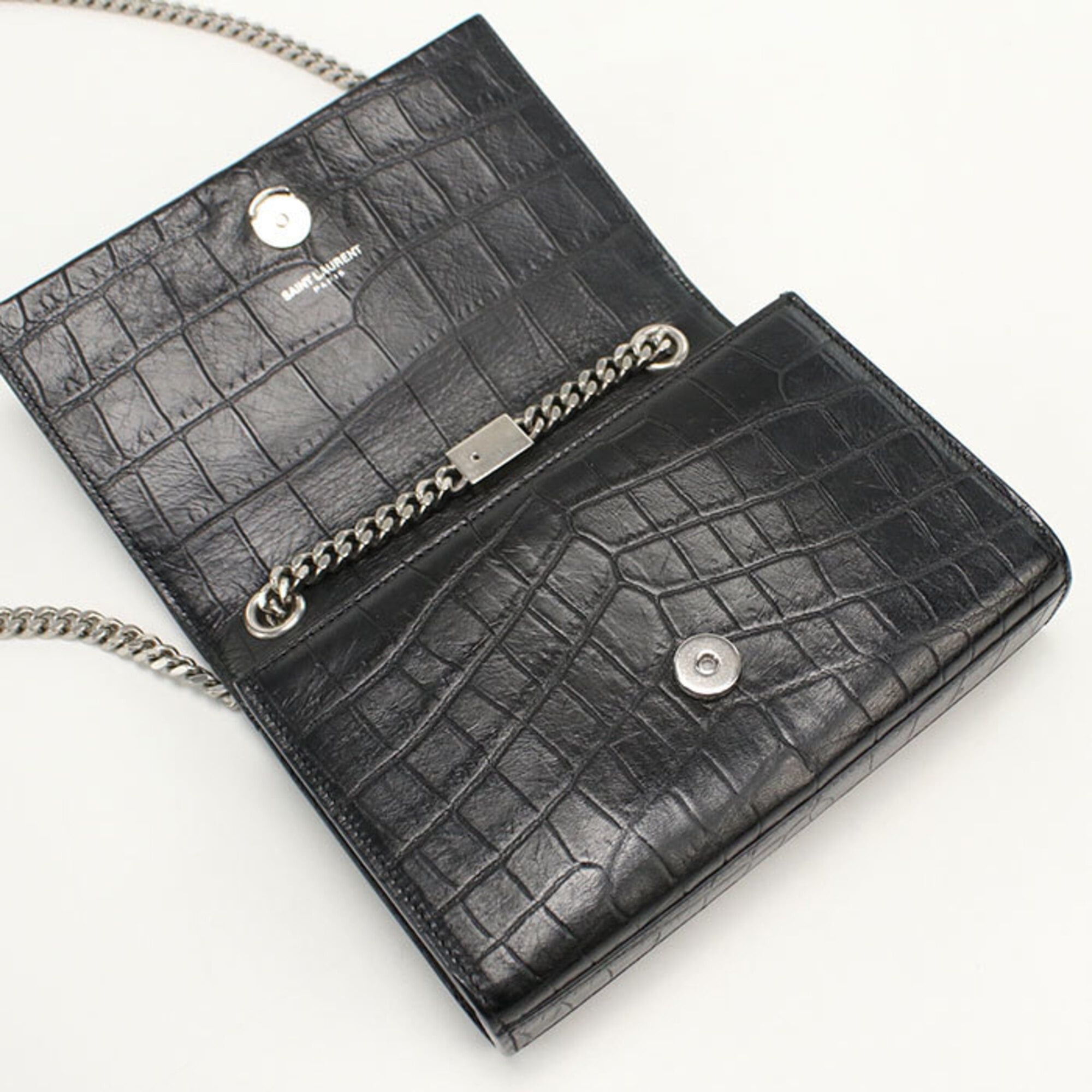 Saint Laurent Paris Saint Laurent Shoulder Bag 354120 Chain Women's Black Size ONE SIZE - 7 Thumbnail