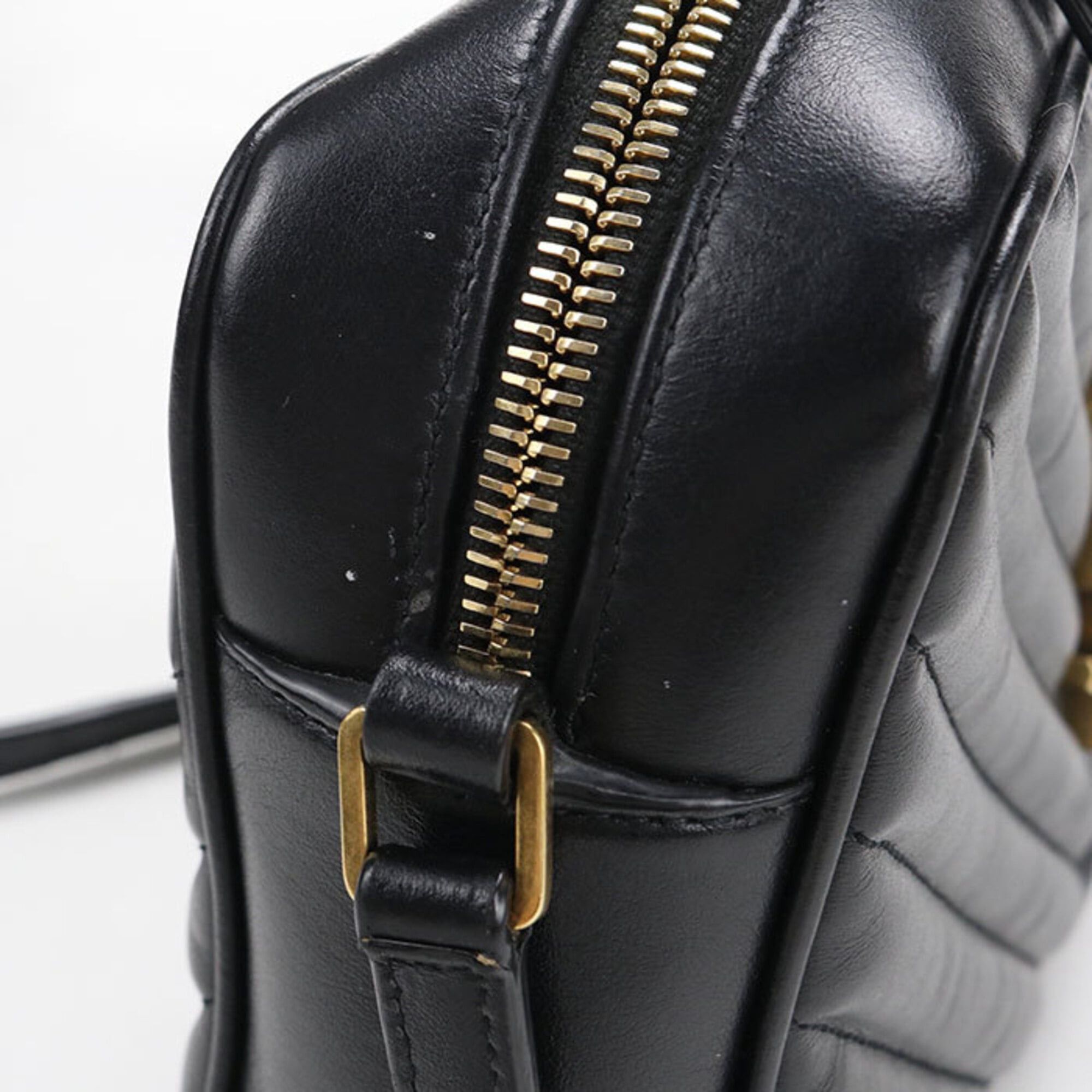 Saint Laurent Paris Saint Laurent Shoulder Bag 612544 Camera Lou Women's Black Size ONE SIZE - 5 Thumbnail