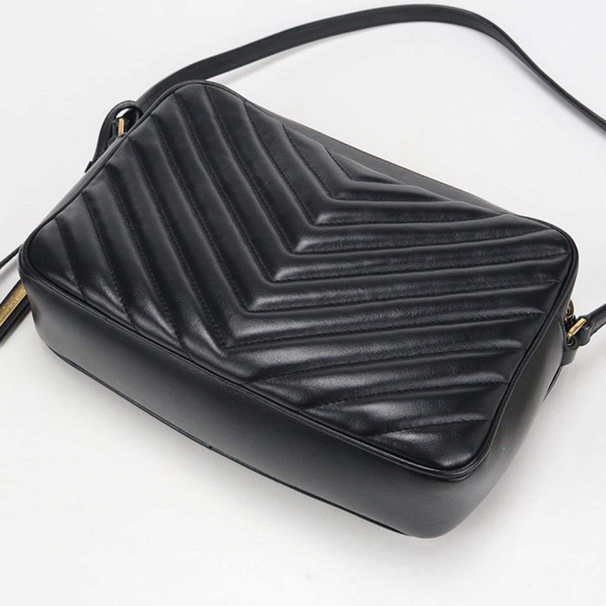 Saint Laurent Paris Saint Laurent Shoulder Bag 612544 Camera Lou Women's Black Size ONE SIZE - 2 Thumbnail