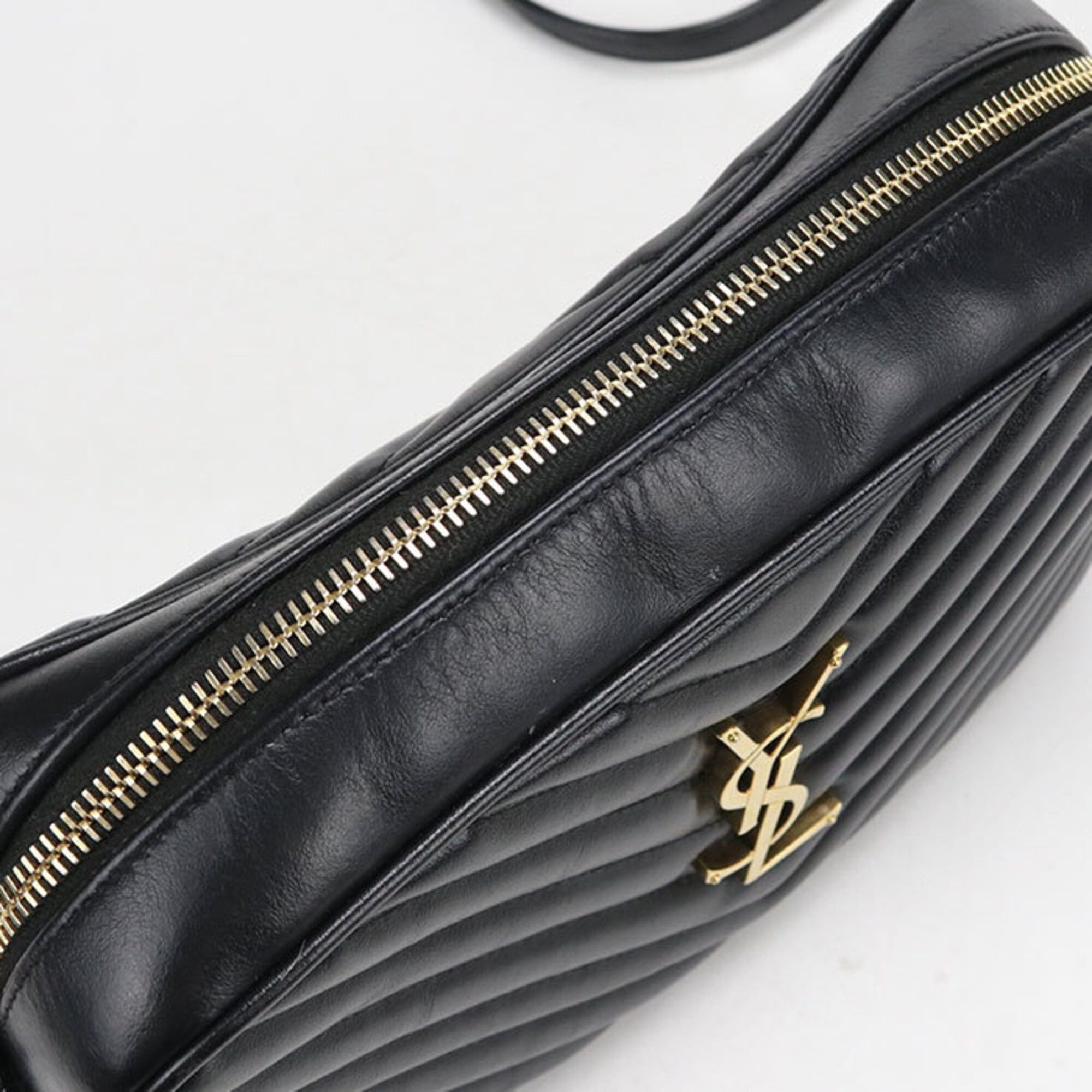 Saint Laurent Paris Saint Laurent Shoulder Bag 612544 Camera Lou Women's Black Size ONE SIZE - 7 Thumbnail