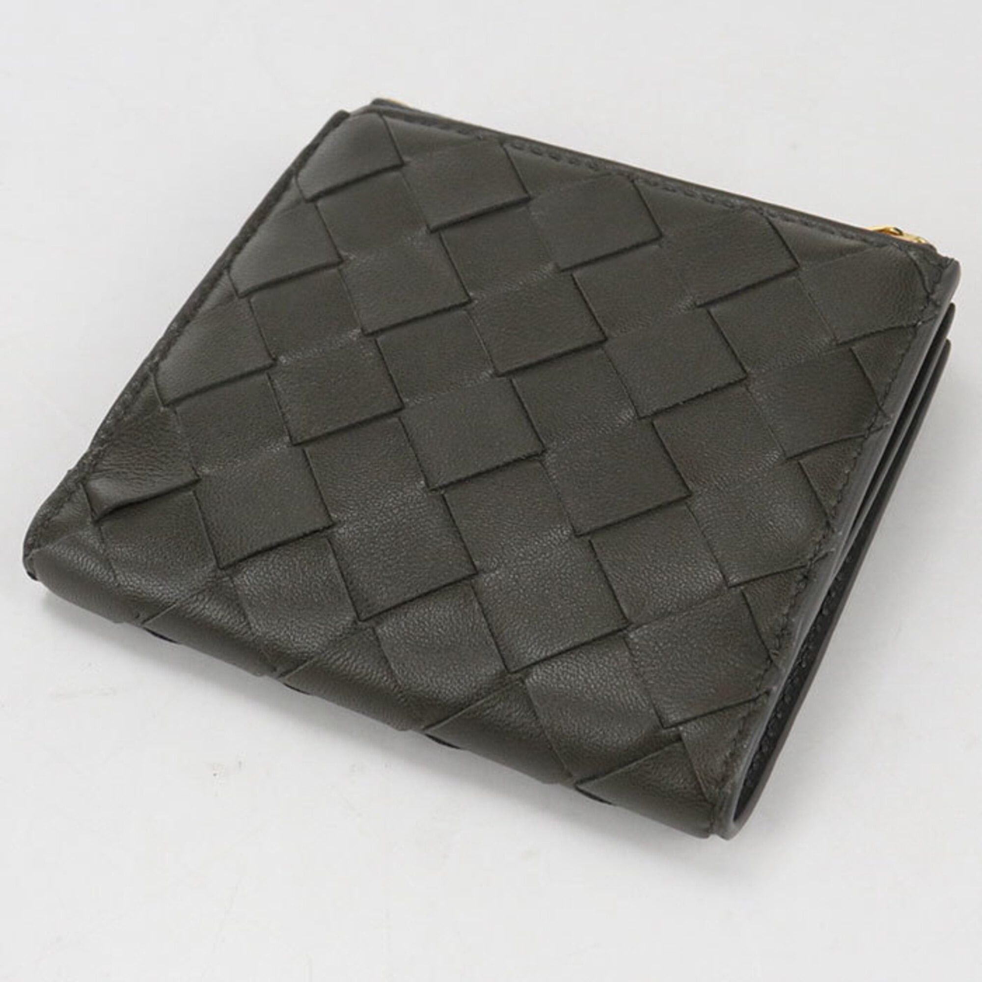 Bottega Veneta Bottega Veneta Bi-fold Wallet Intrecciato Women's Khaki Size ONE SIZE - 2 Thumbnail