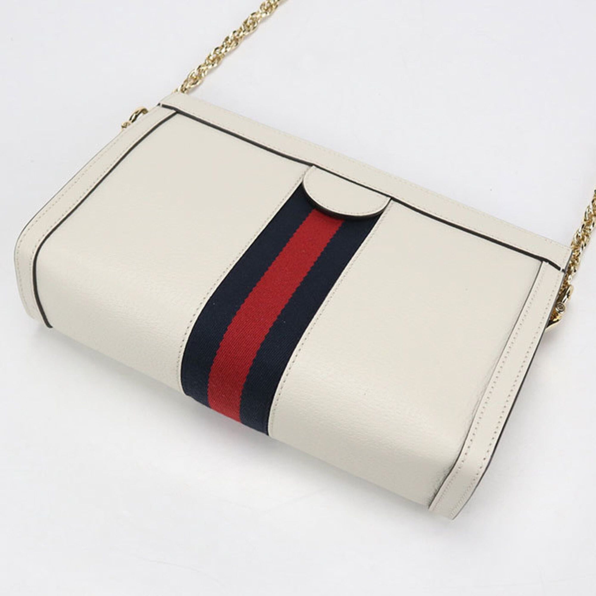 Gucci GUCCI Ophidia Chain Shoulder Bag (719883) - Women's, White Size ONE SIZE - 2 Thumbnail