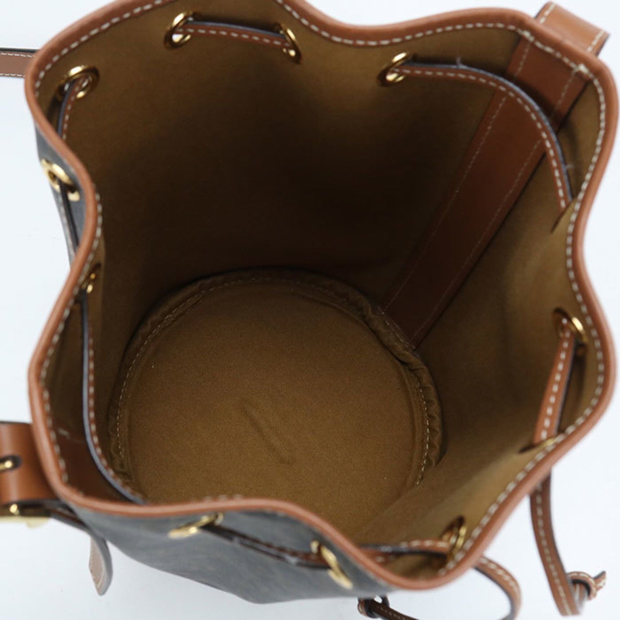Celine CELINE Triomphe Canvas Shoulder Bag for Women, Brown Size ONE SIZE - 3 Thumbnail