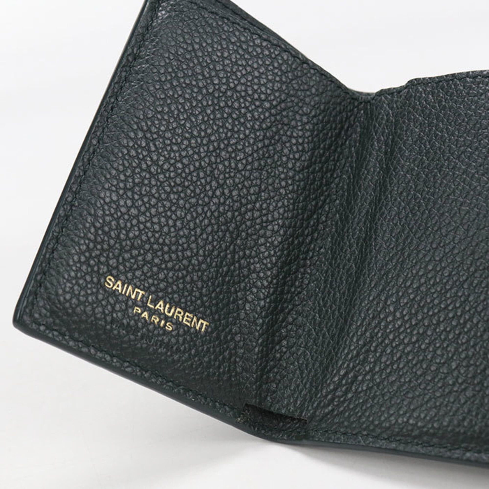 Saint Laurent Paris SAINT LAURENT Tri-fold Wallet 669959 Tiny Origami Women's Green Size ONE SIZE - 7 Thumbnail