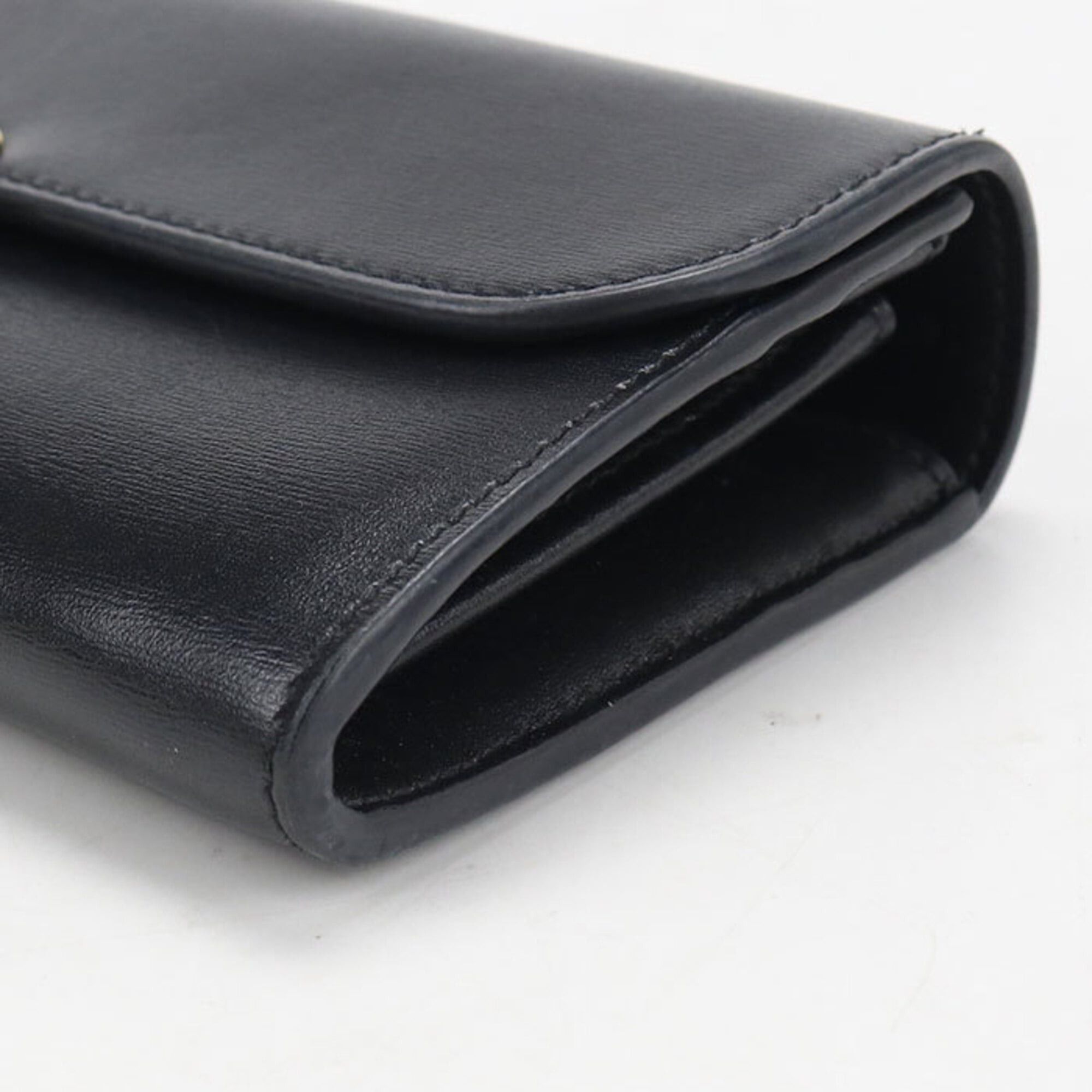Celine Celine Long Wallet Bi-fold 10E313DPV.38NO Large Triomphe Women's Black Size ONE SIZE - 7 Thumbnail
