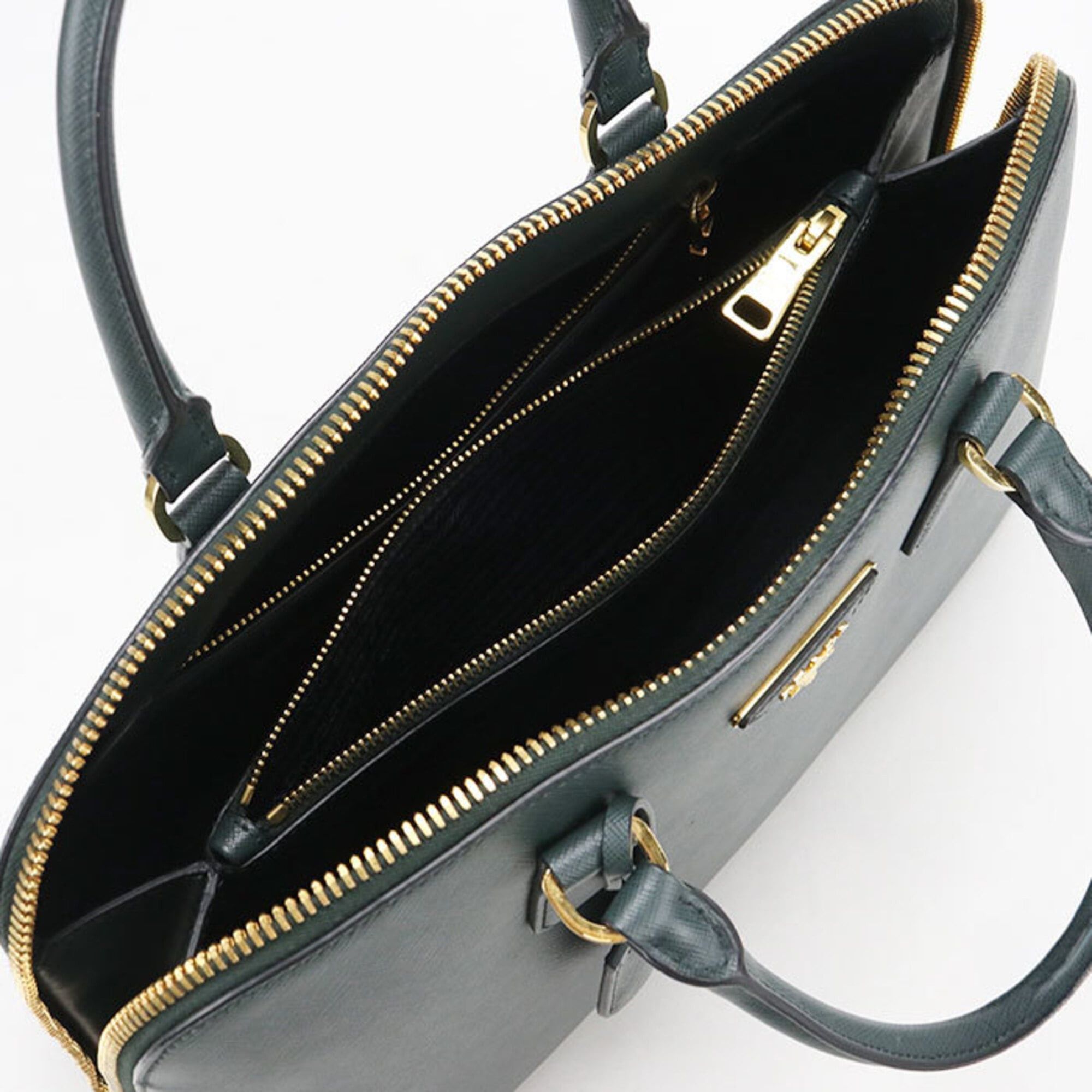 Prada Prada handbag BL0812 Saffiano leather women's green Size ONE SIZE - 3 Thumbnail