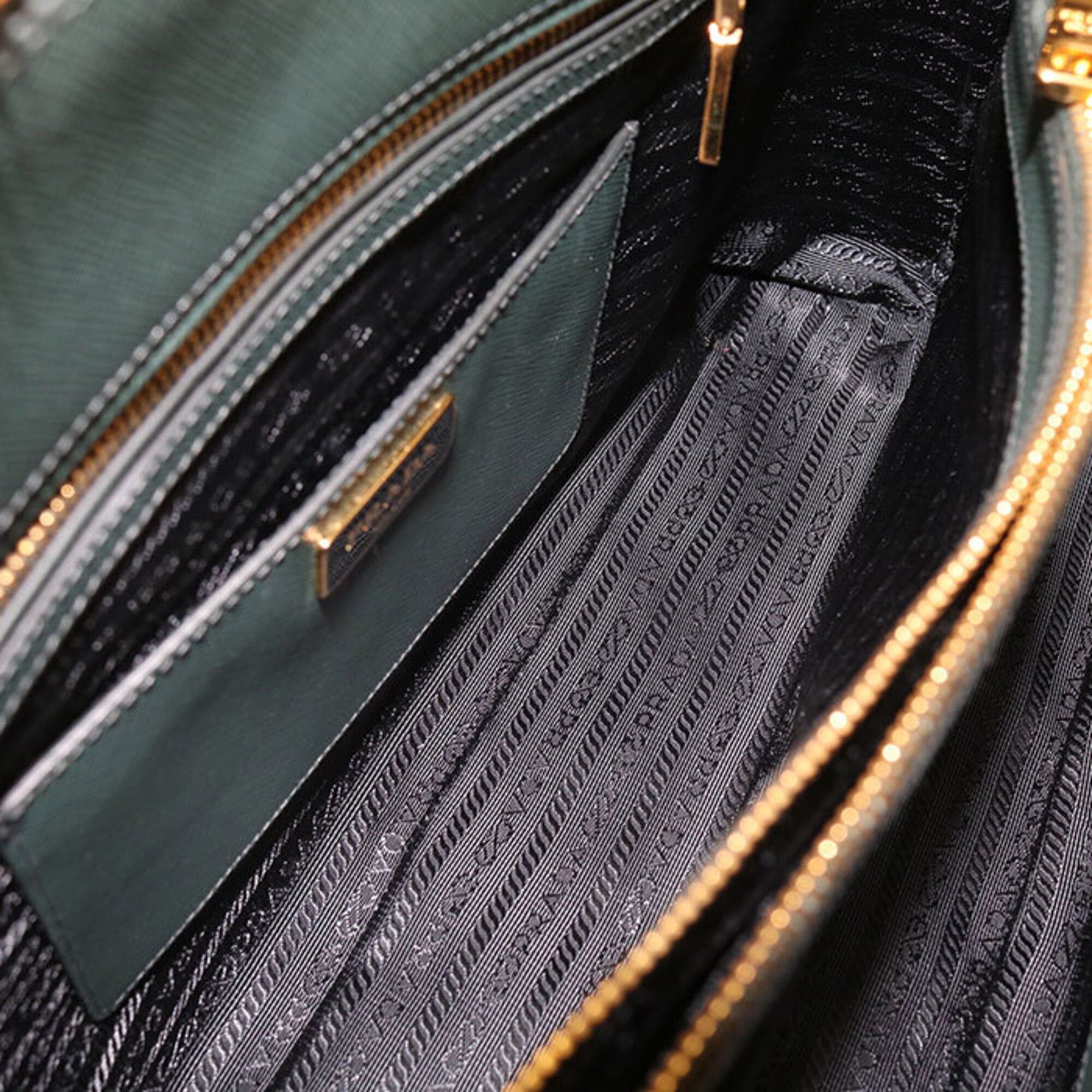 Prada Prada handbag BL0812 Saffiano leather women's green Size ONE SIZE - 4 Thumbnail
