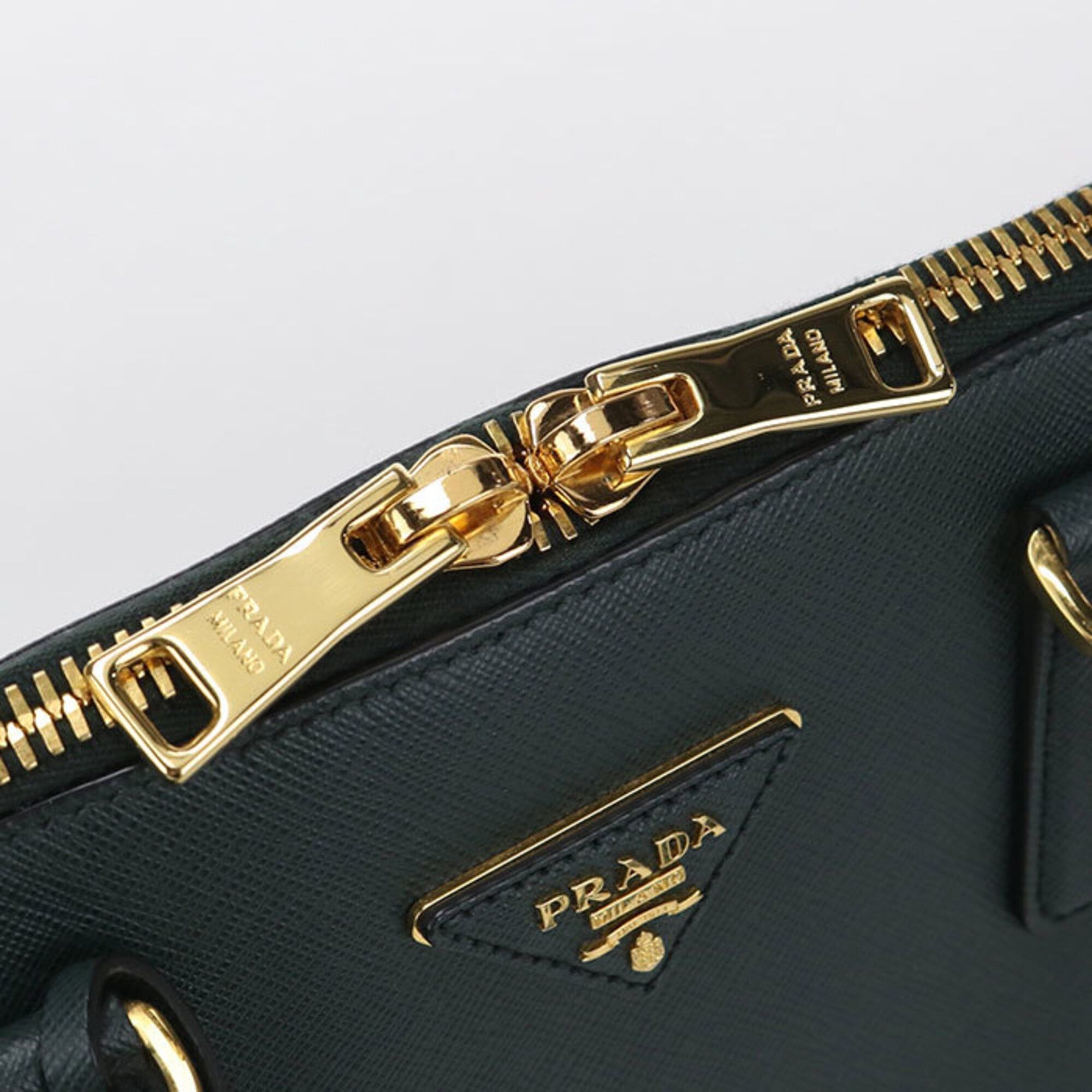 Prada Prada handbag BL0812 Saffiano leather women's green Size ONE SIZE - 5 Thumbnail