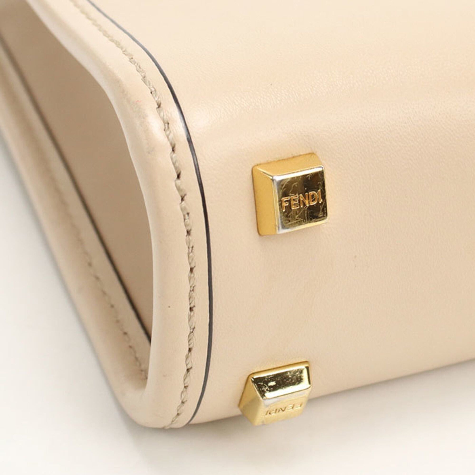 Fendi FENDI Sunshine Shopper Mini 2-Way Handbag (8BS051) - Women's, Beige Size ONE SIZE - 6 Thumbnail