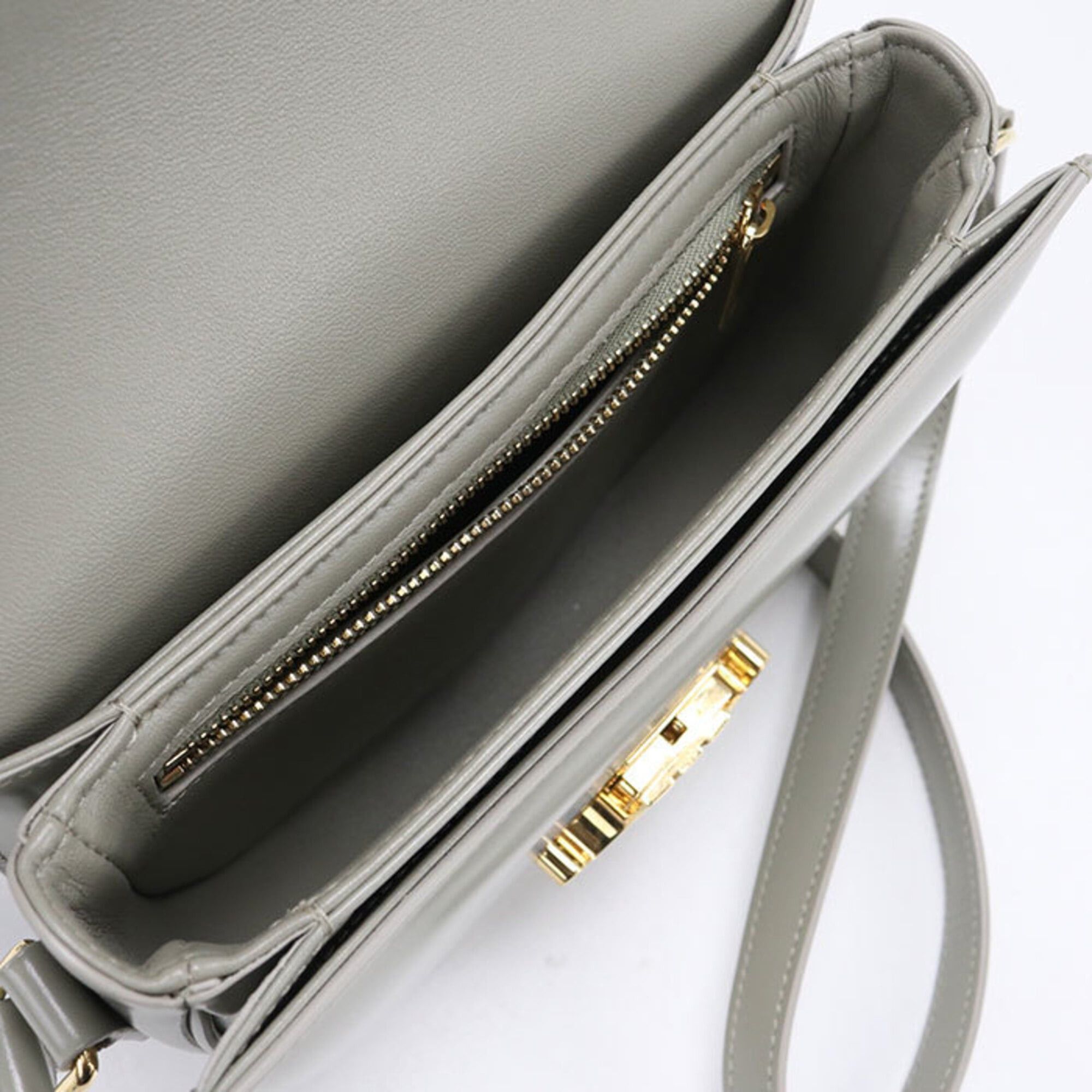 Celine CELINE Triomphe Crossbody Shoulder Bag for Women, Gray Size ONE SIZE - 3 Thumbnail