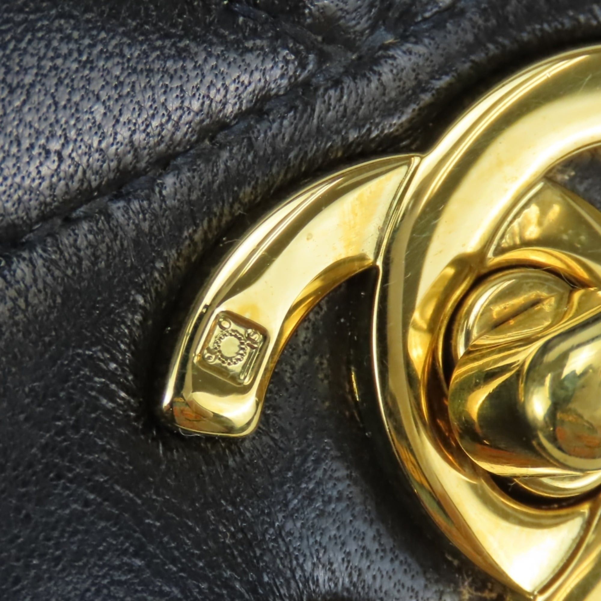 Chanel Chanel Diana Shoulder Bag, Lambskin, Black, Gold Hardware, Coco Mark, Chain, Women's. Size ONE SIZE - 15 Thumbnail