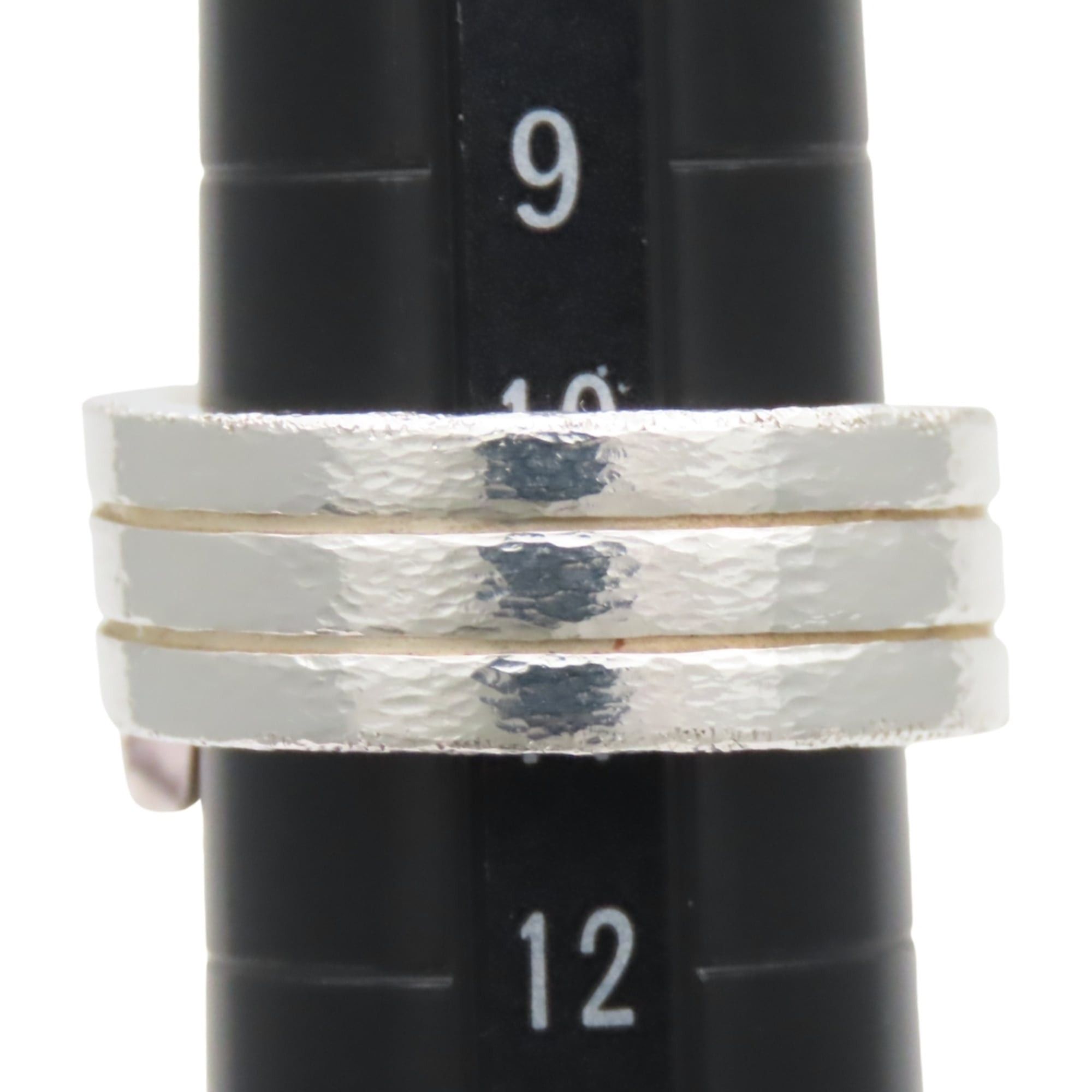 Hermes Hermes Ring - Italique, Size 51, Sterling Silver 925, Women's Size ONE SIZE - 12 Thumbnail