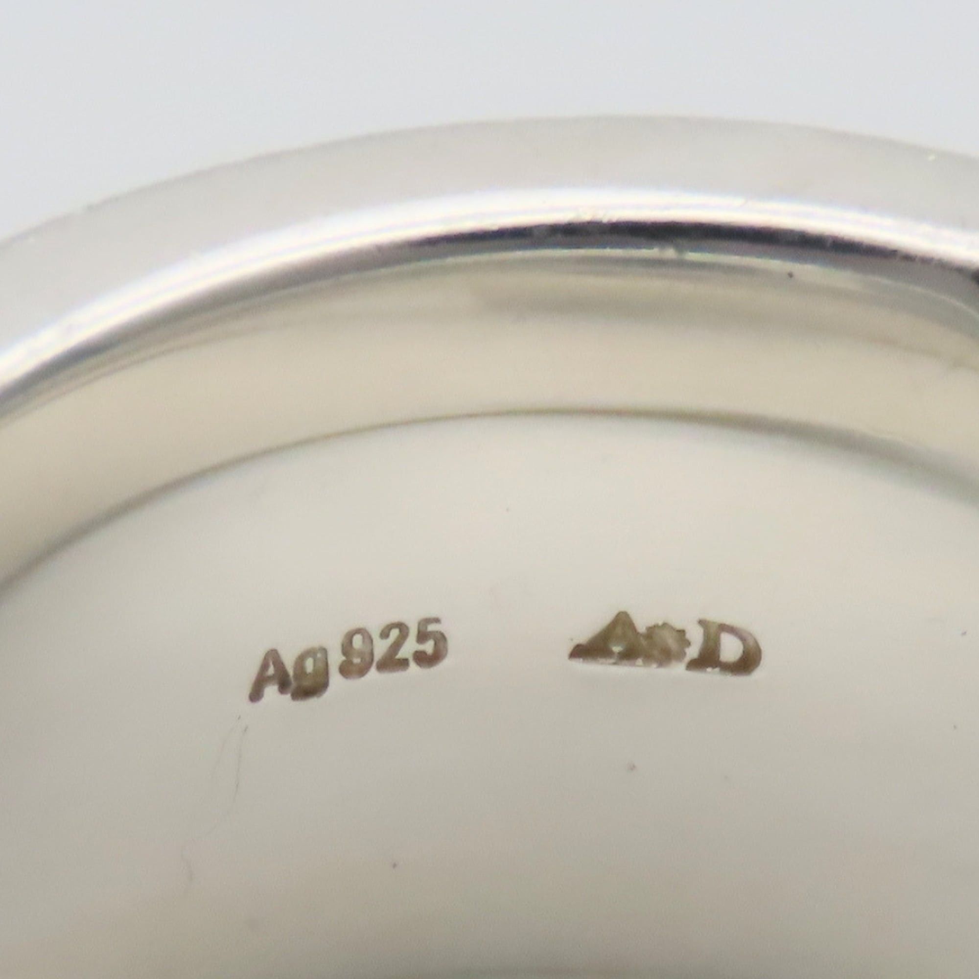 Hermes Hermes Ring - Italique, Size 51, Sterling Silver 925, Women's Size ONE SIZE - 7 Thumbnail