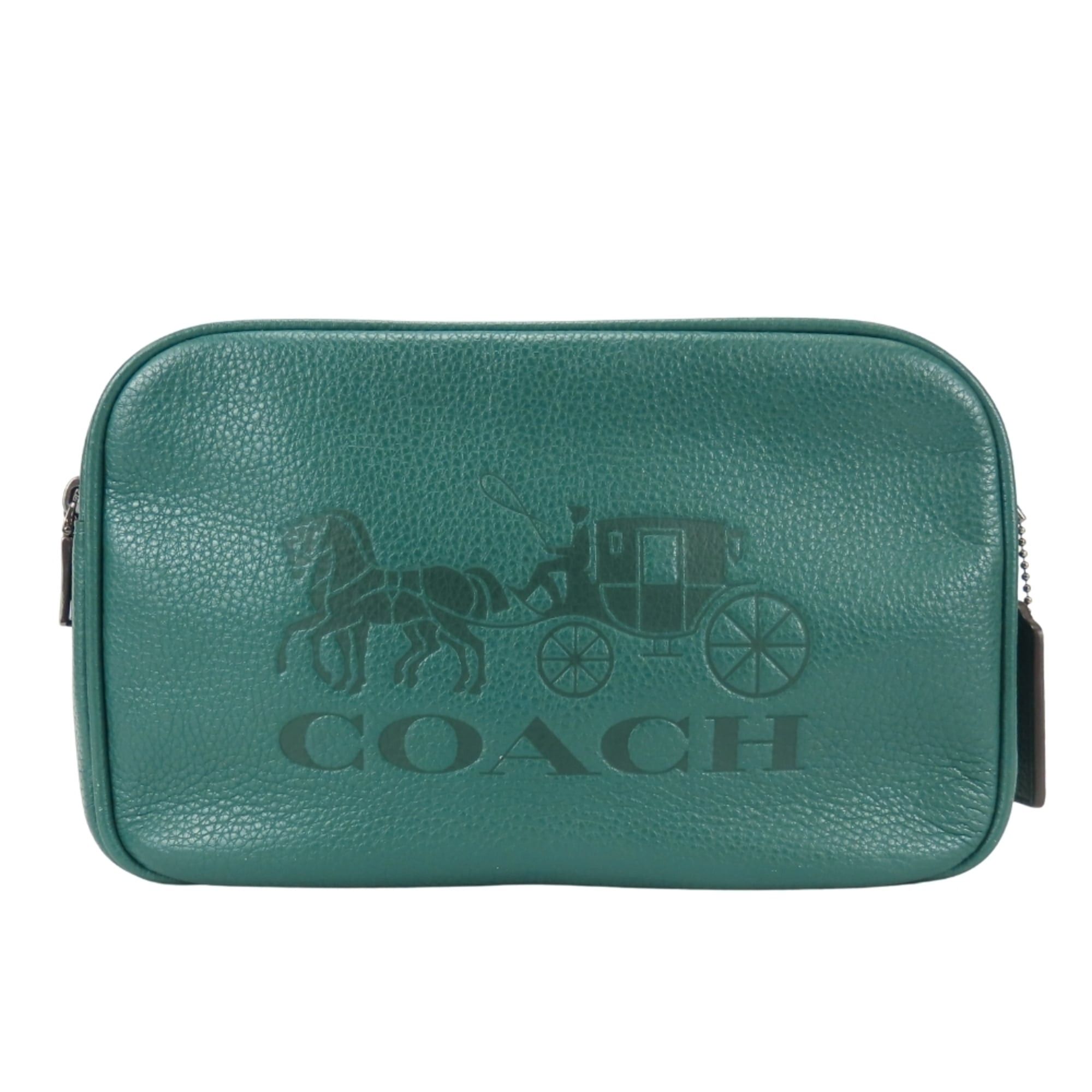 Coach Coach Shoulder Bag Horse and Carriage F75818 Leather Green Purple Blue Women's COACH Size ONE SIZE - 3 Thumbnail