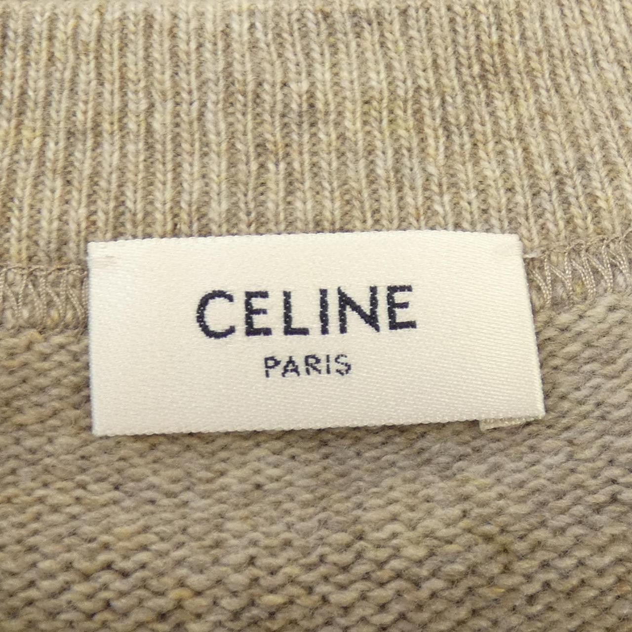 Celine Celine CELINE Triomphe Cashmere Blend Knit Textile Tops 2AE4U742X DUTY FREE for USA Size ONE SIZE - 4 Thumbnail
