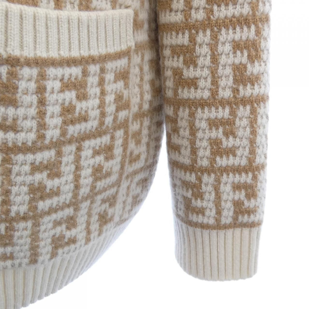 Fendi Fendi Fendi Cashmere Cardigan Textile Tops FZC950ALOJ DUTY FREE for USA Size ONE SIZE - 6 Thumbnail