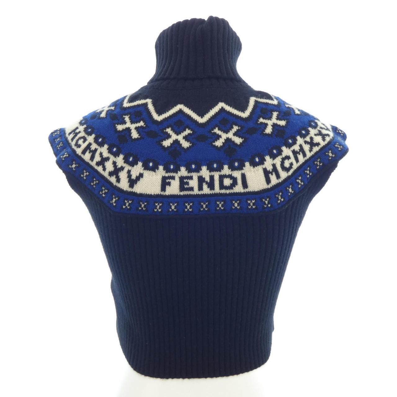 Fendi Fendi Fendi Cashmere Blend Knit Top Textile Tops FZY505A0B2 DUTY FREE for USA Size ONE SIZE - 2 Thumbnail