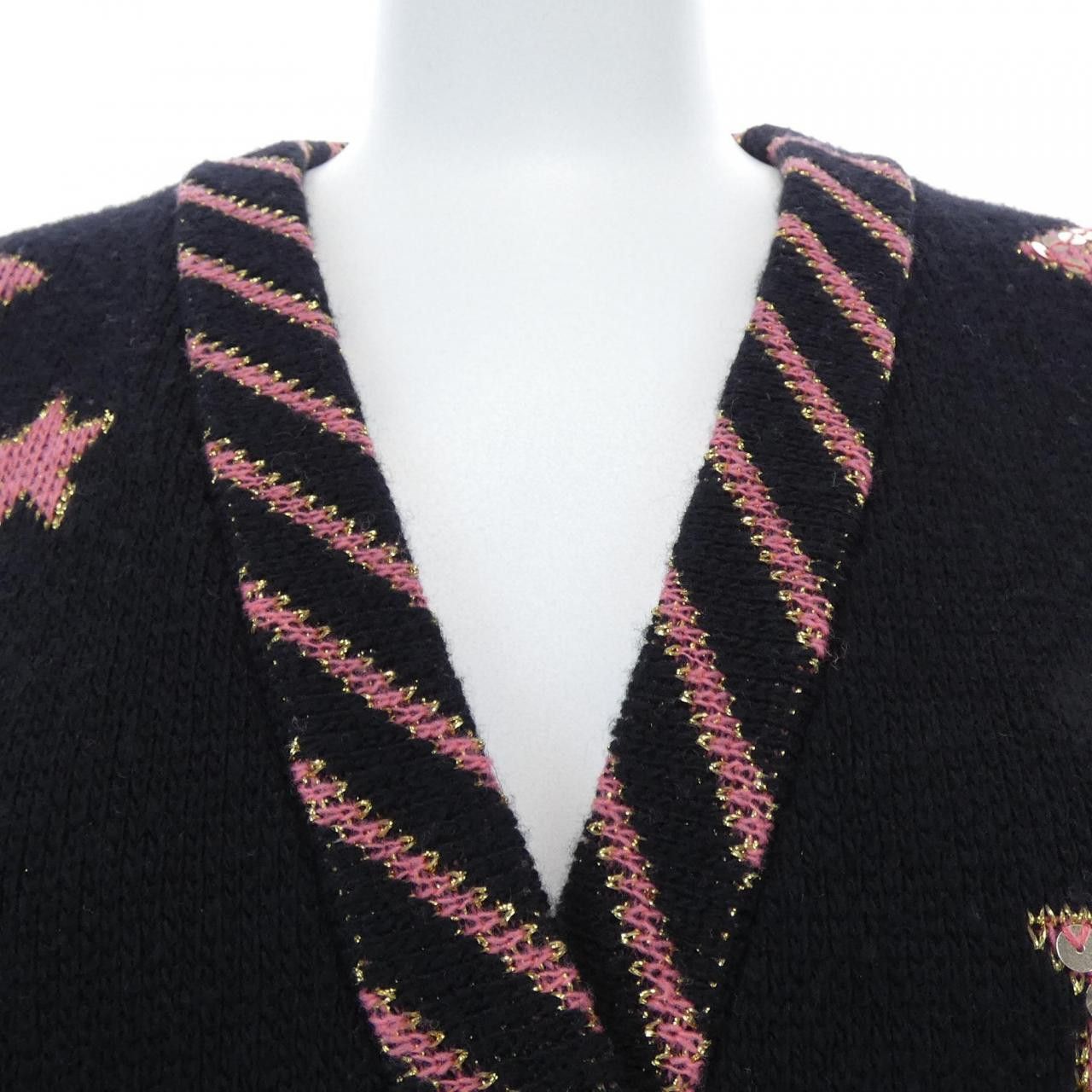 Gucci Gucci Gucci Knit Cardigan Textile Tops 624011XKBDZ DUTY FREE for USA Size ONE SIZE - 6 Thumbnail