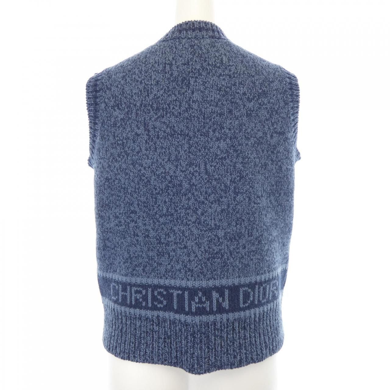 Dior Dior Christian Dior Cashmere Blend Vest Textile Tops 054T01AM303 DUTY FREE for USA Size ONE SIZE - 2 Thumbnail
