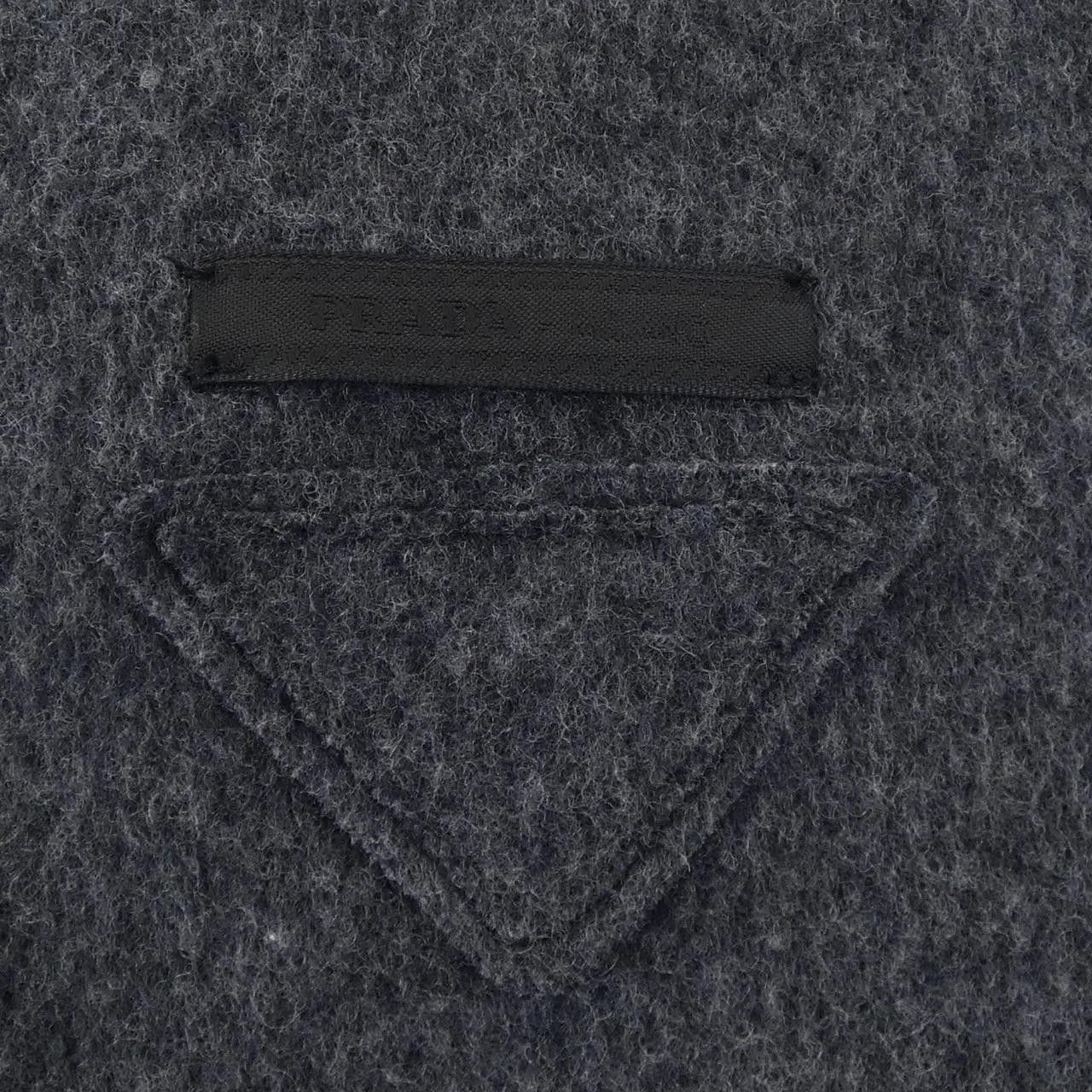 Prada Prada Prada Cashmere Blend Jacket Textile Outerwear 138574S2121ZCA DUTY FREE for USA Size ONE SIZE - 7 Thumbnail