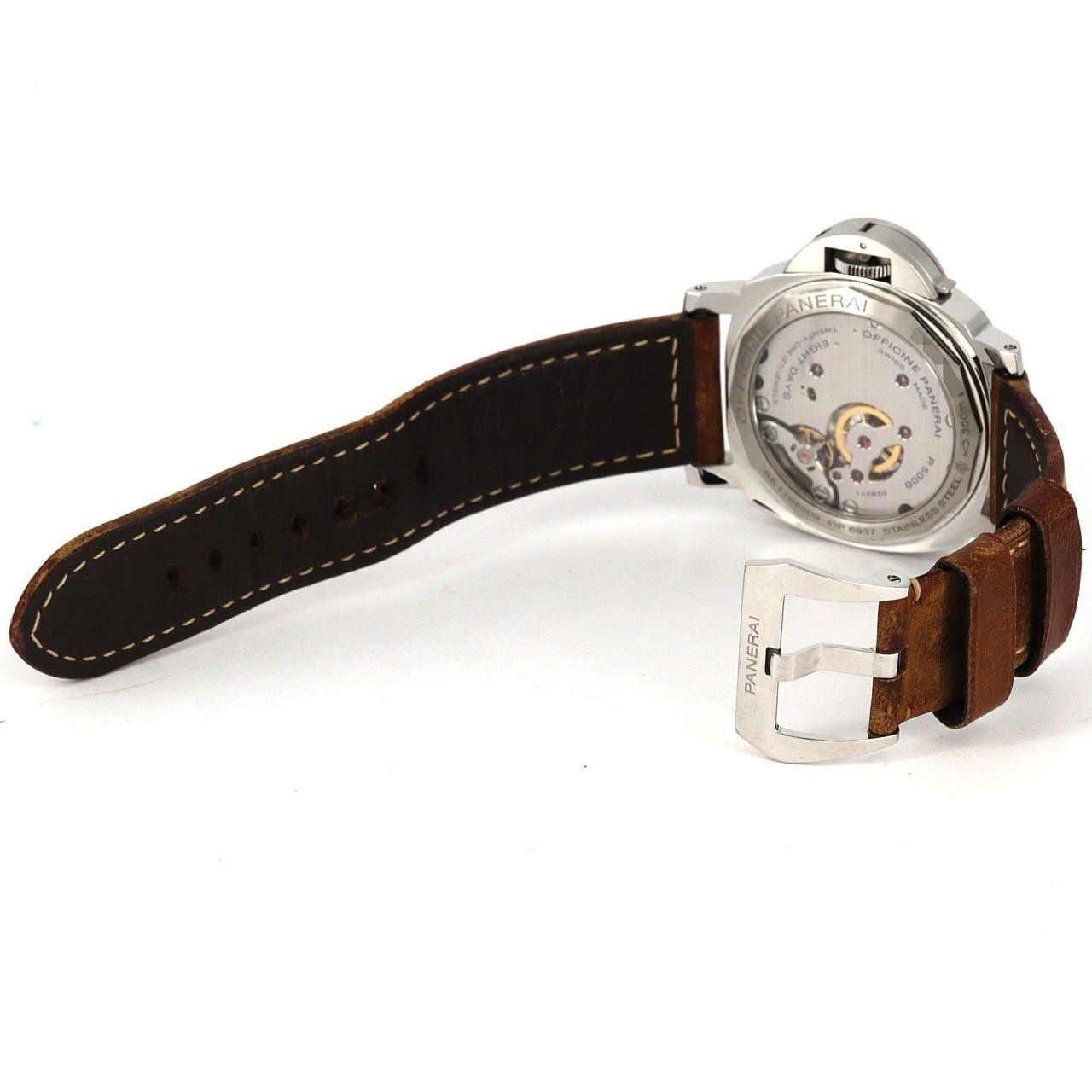 Panerai Panerai Panerai Luminor Base 8 Days Acciaio Stainless Steel Watch Metal Other PAM00560 DUTY FREE for USA Size ONE SIZE - 6 Thumbnail
