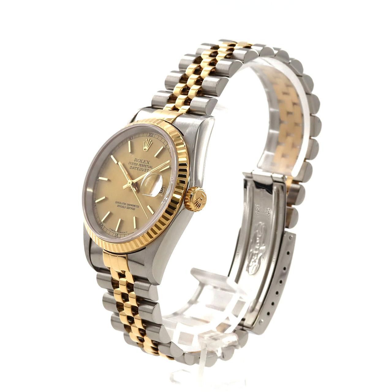 Rolex Rolex Rolex Datejust Stainless Steel Yellow Gold Watch Metal Automatic 16233 DUTY FREE for USA Size ONE SIZE - 2 Thumbnail
