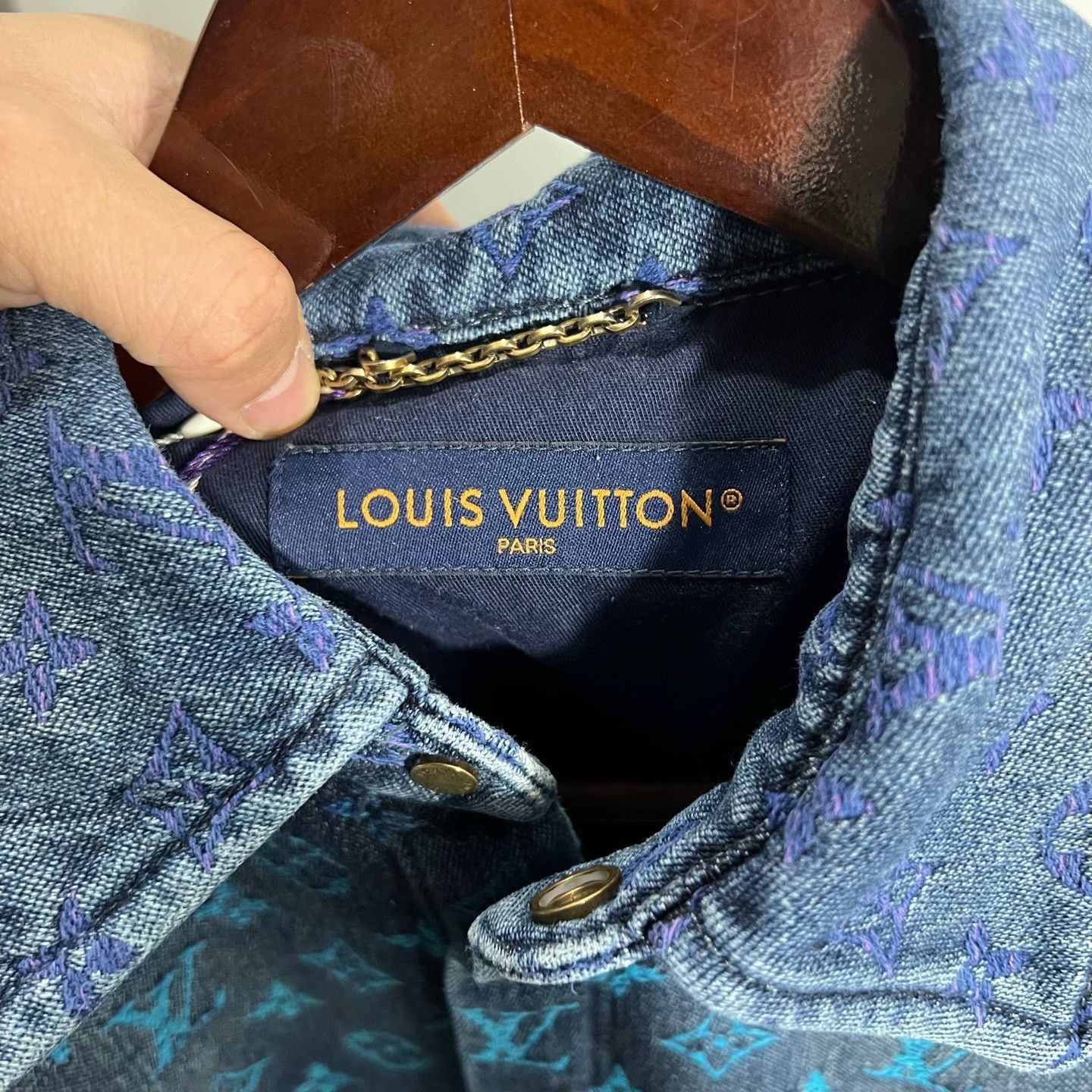 Louis Vuitton Louis Vuitton Denim Gradient Multi Shirt xs Men Size US XS / EU 42 / 0 - 3 Thumbnail