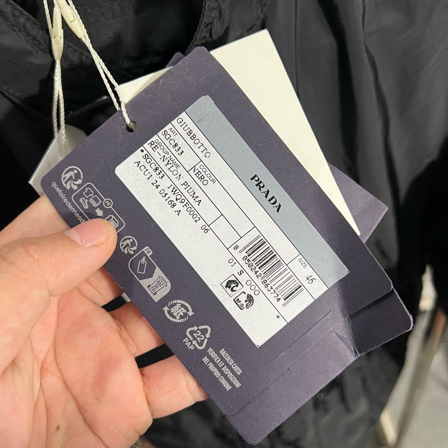 Prada Prada Black Light Jacket s Men Size US S / EU 44-46 / 1 - 5 Thumbnail