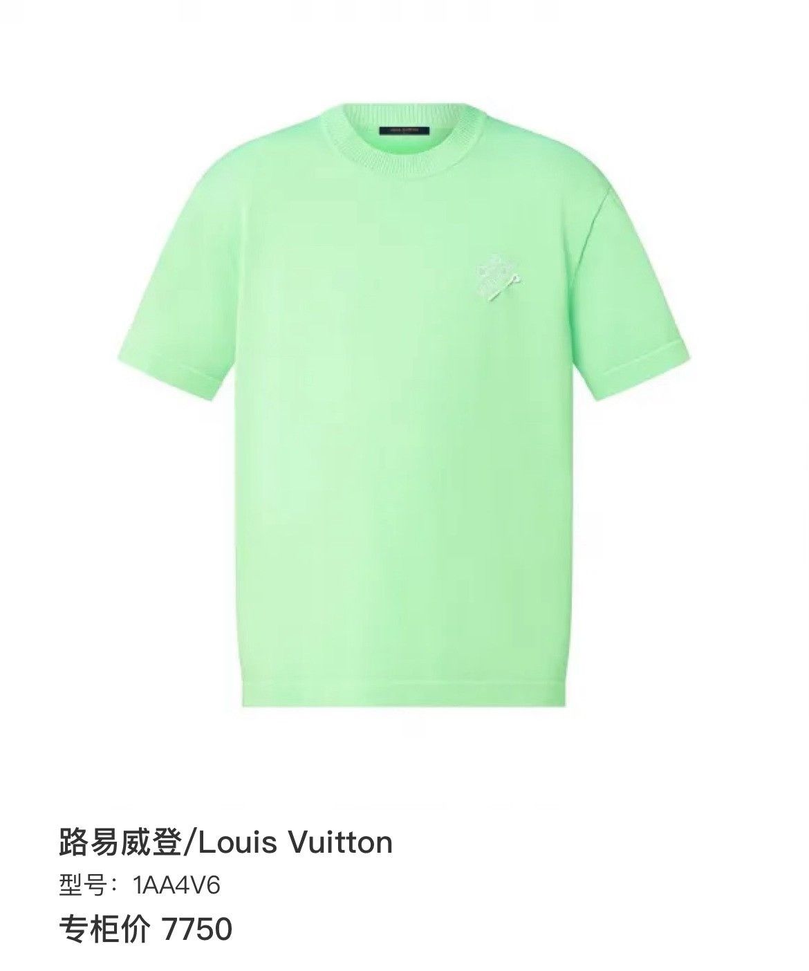 Louis Vuitton Louis Vuitton Knit Green T-Shirt s Men Size US S / EU 44-46 / 1 - 6 Thumbnail