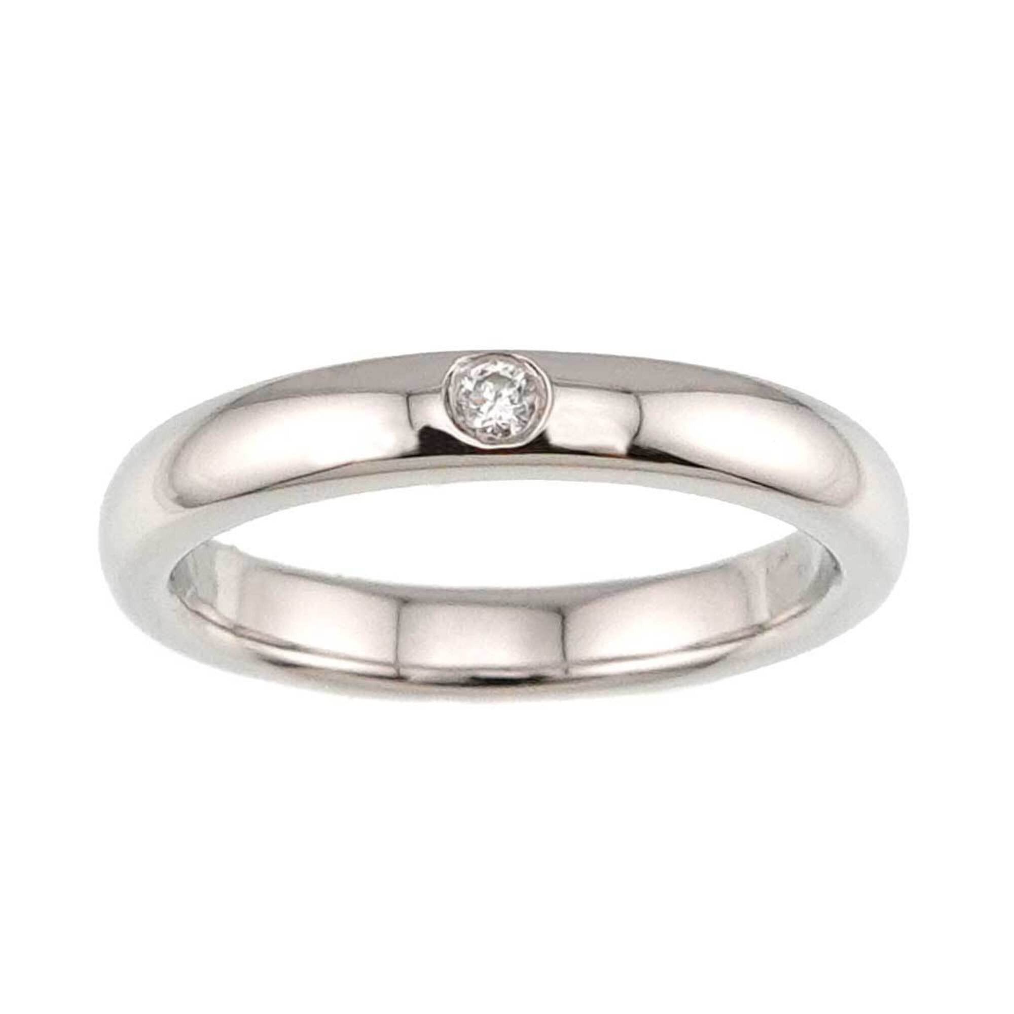 Tiffany & Co. Tiffany & Co. Stacking Band Ring with 1 Diamond, Platinum. Size ONE SIZE - 2 Thumbnail