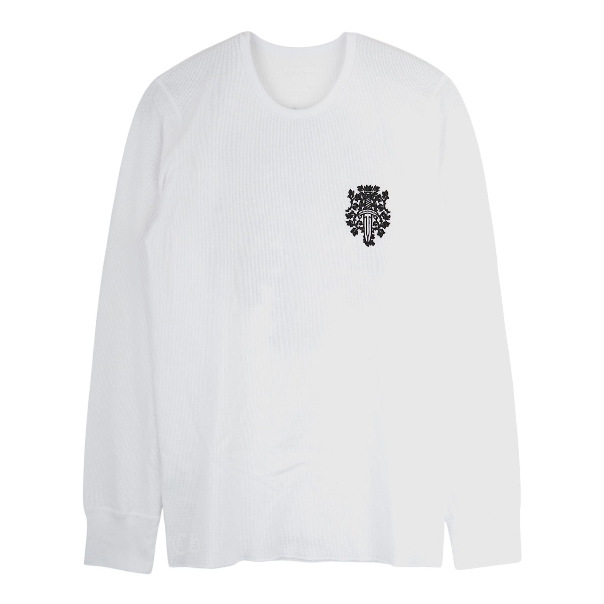 Chrome Hearts Vine Dagger Thermal Long Sleeve Tee Shirt White Size US XL / EU 56 / 4 - 2 Thumbnail