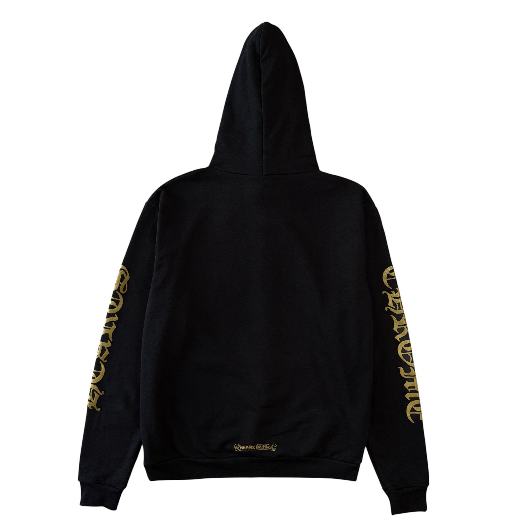Chrome Hearts Vertical Logo Hooded Sweatshirt Black Army Green Size US XL / EU 56 / 4 - 2 Thumbnail