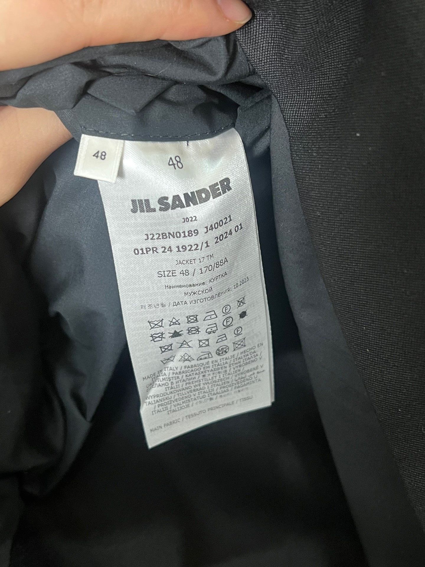 Jil Sander Jil Sander Black Wool Blend Suit Size US M / EU 48-50 / 2 - 3 Thumbnail