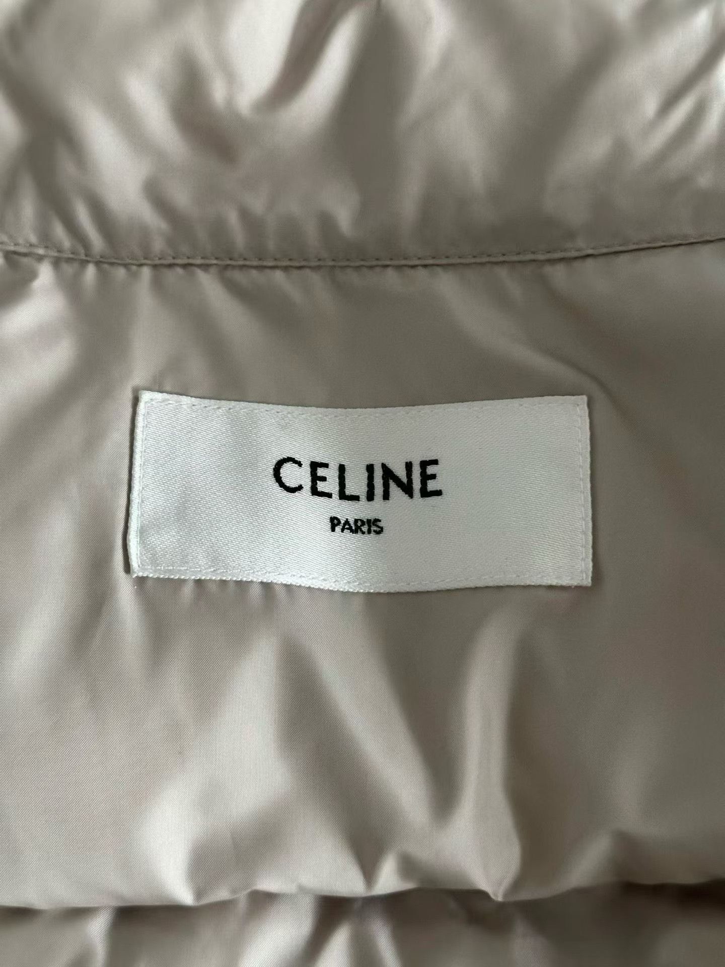 Celine Celine Beige Triomphe Down Vest Size XXS / US 00 / IT 34 - 3 Thumbnail