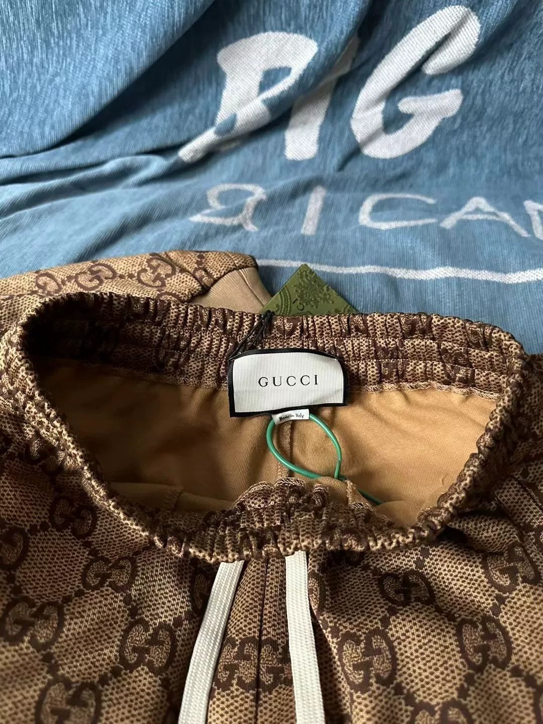 Gucci Gucci Brown All-Over Print Sweatpants Size 22" - 3 Thumbnail