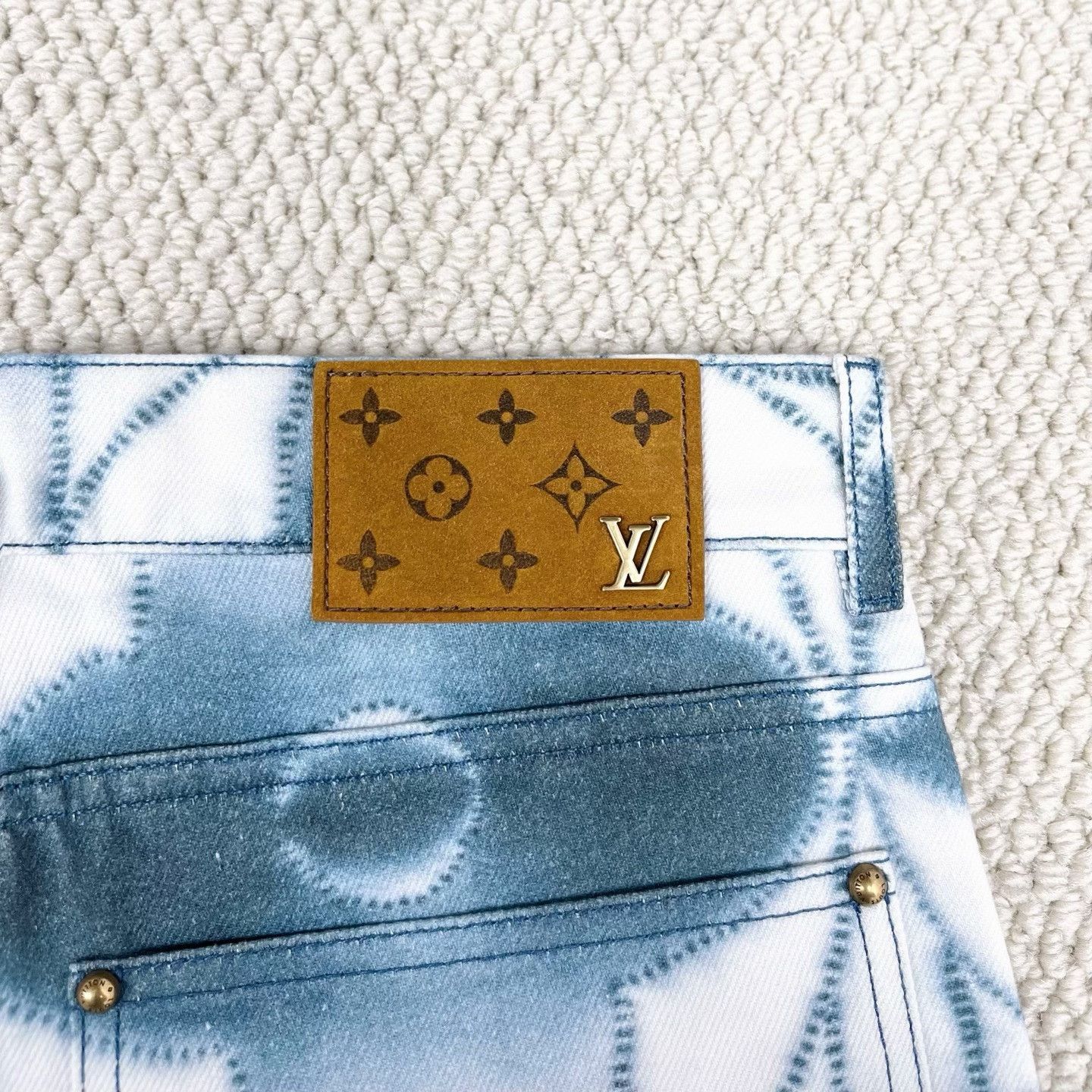 Louis Vuitton Louis Vuitton SS23 Tie-Dye Denim Pants Size 28" / US 6 / IT 42 - 5 Thumbnail