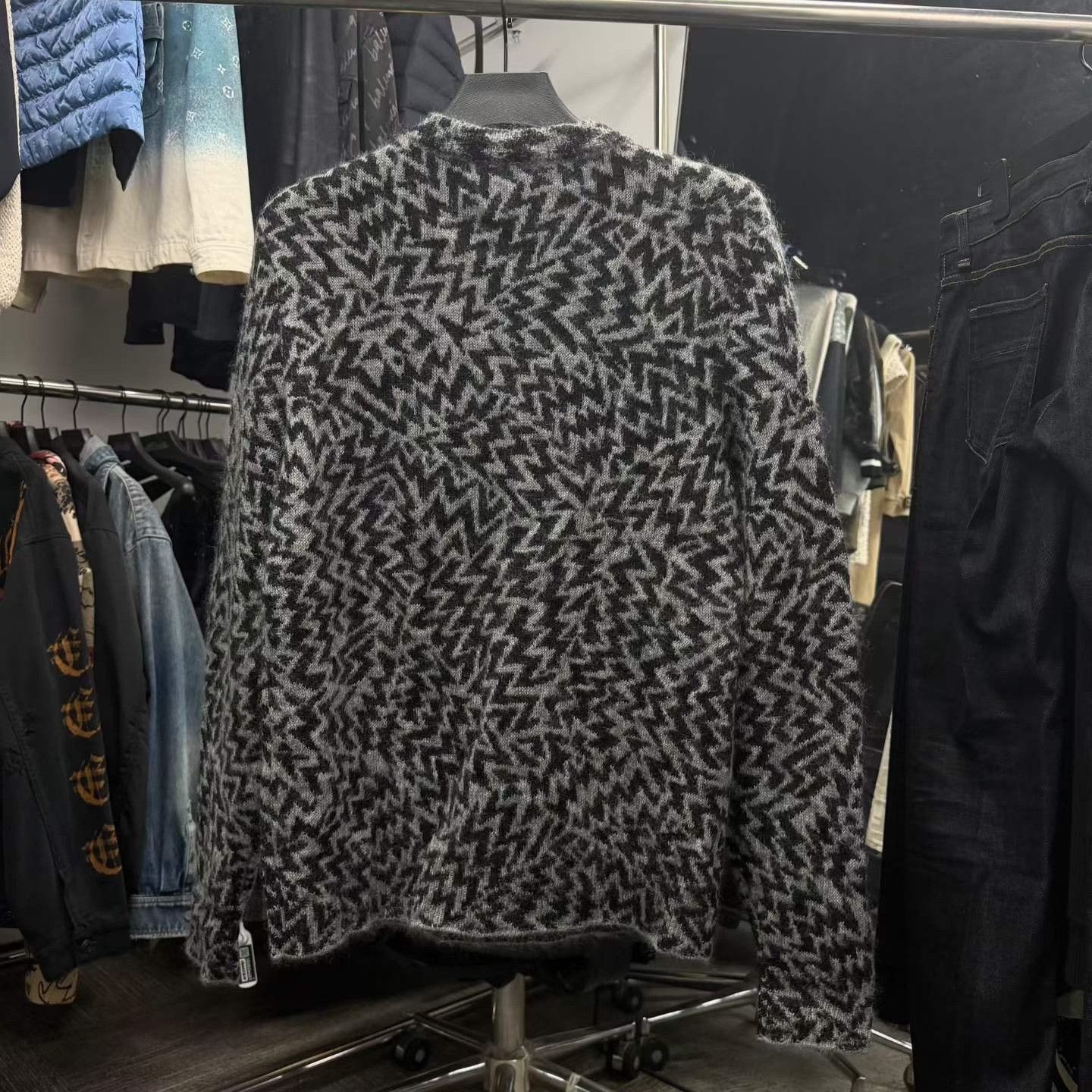 Saint Laurent Paris Saint Laurent Gray Black Sweater Size US S / EU 44-46 / 1 - 2 Thumbnail