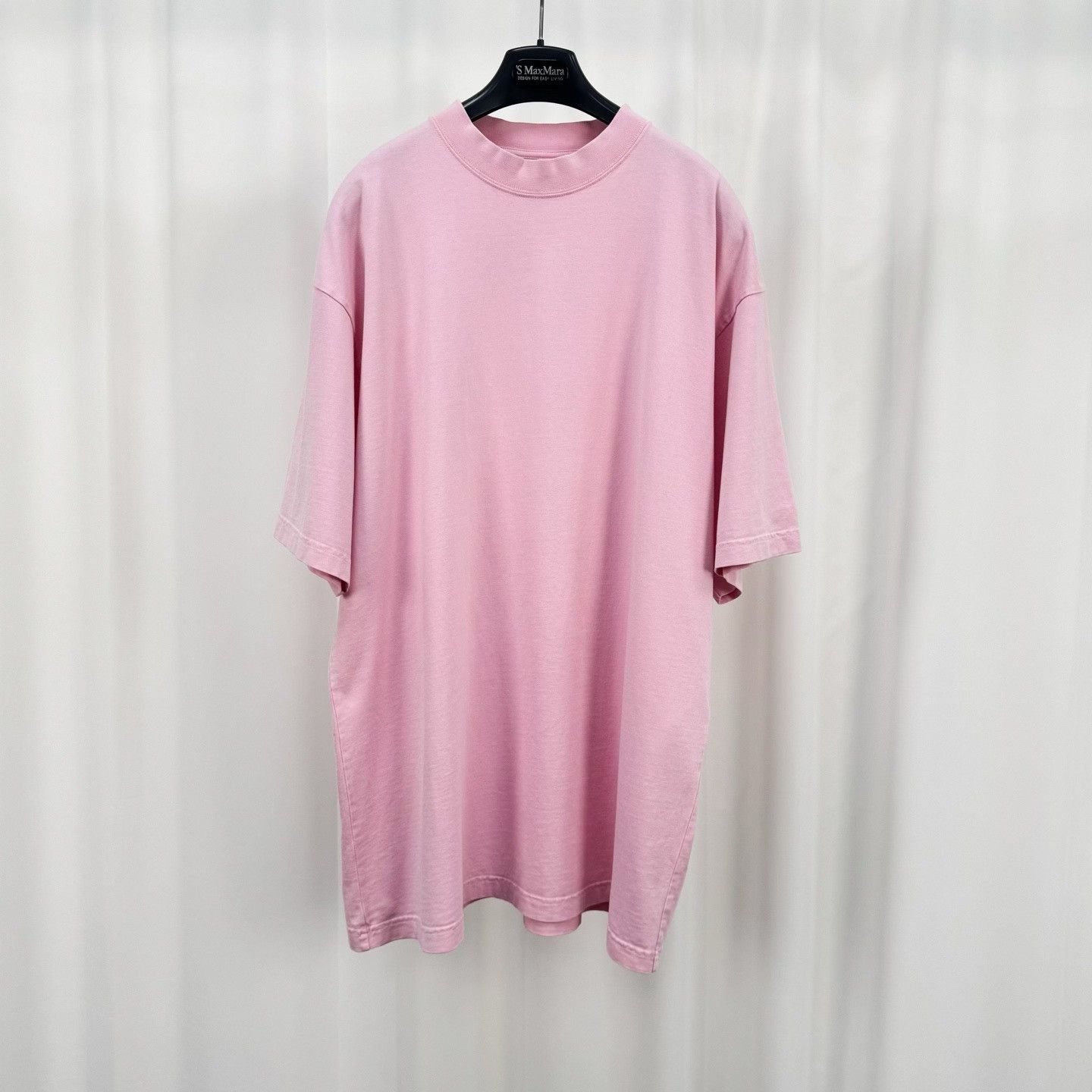 Balenciaga Balenciaga Pink Rhinestone Letter Short-Sleeve Size M / US 6-8 / IT 42-44 - 2 Thumbnail