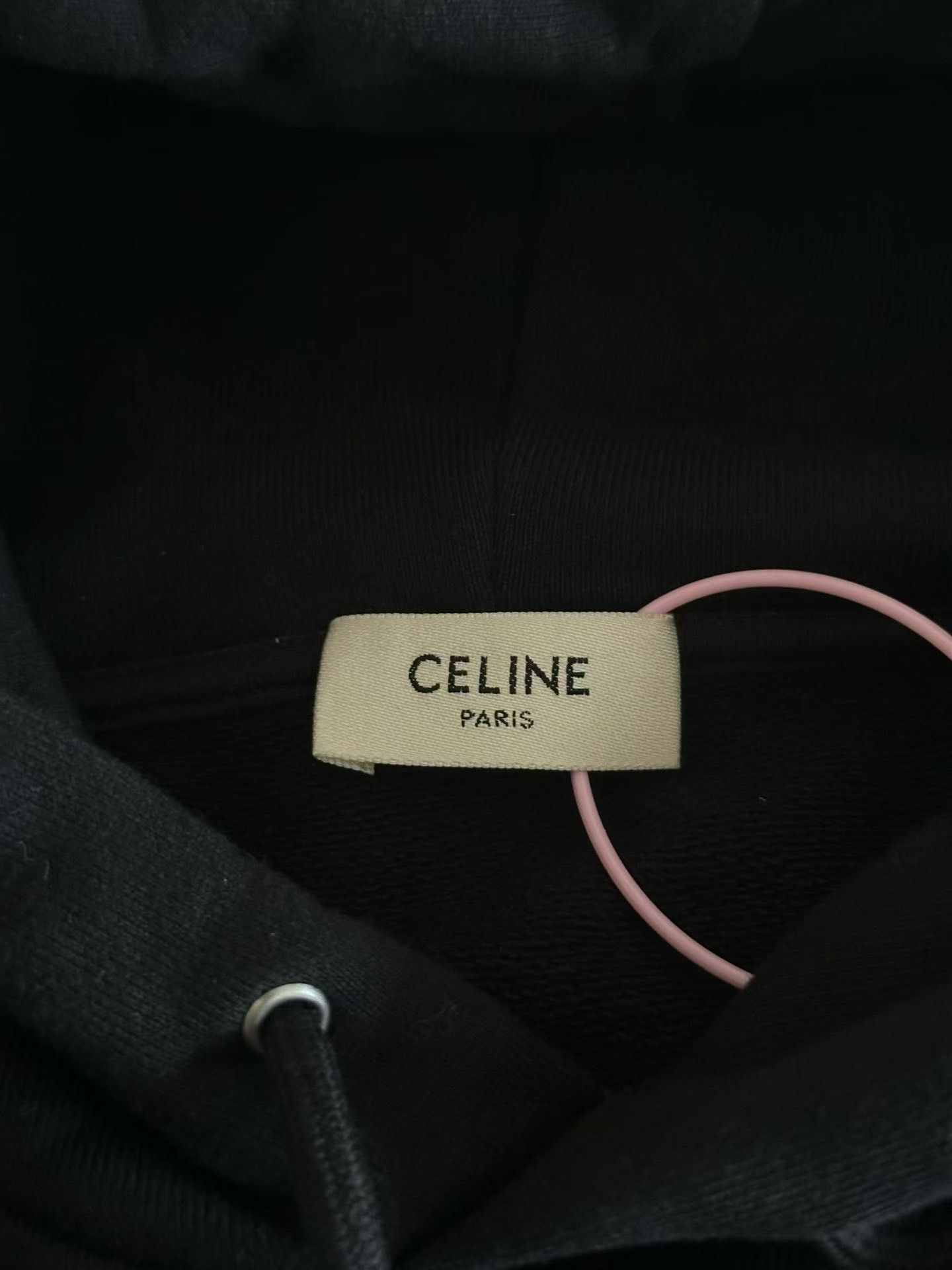 Celine Celine Black Logo Hoodie Size XS / US 0-2 / IT 36-38 - 4 Thumbnail