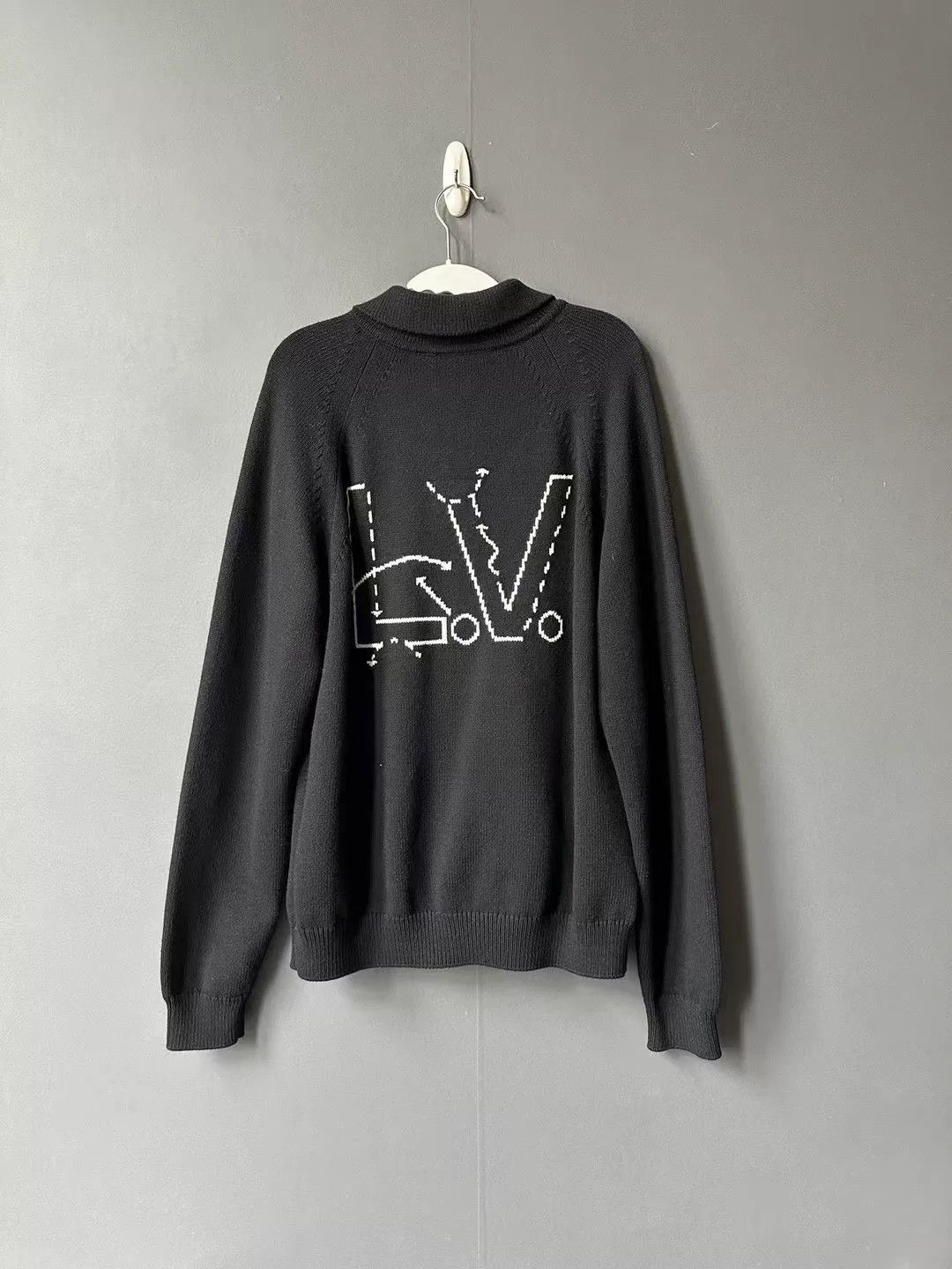 Louis Vuitton Louis Vuitton NBA Black Knit Cardigan Size US M / EU 48-50 / 2 - 2 Thumbnail